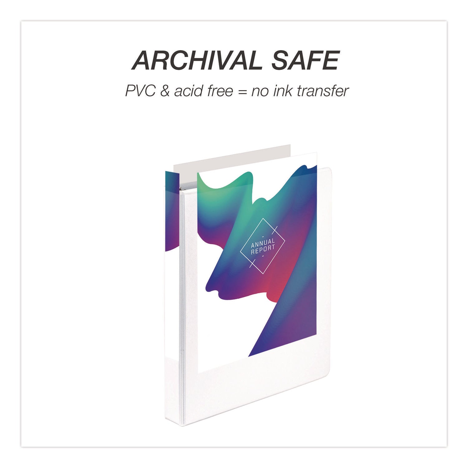 Samsill® Economy Round Ring View Binders, 3 Rings, 1" Capacity, 11.5 x 8.5, White, 12/Carton