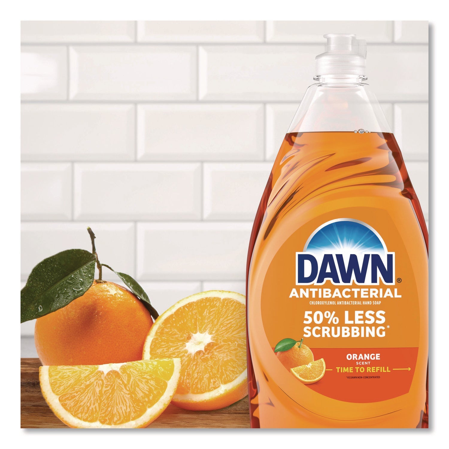 Dawn® Ultra Antibacterial Dishwashing Liquid, Orange Scent, 30.8 oz Bottle, 8/Carton - Bloom Skins