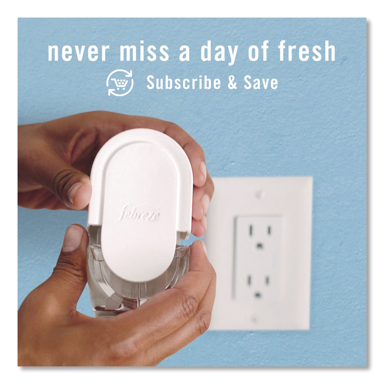 Febreze® PLUG Air Freshener Refills, Gain Scent, 2.63 oz, 3/Pack, 6 Packs/Carton
