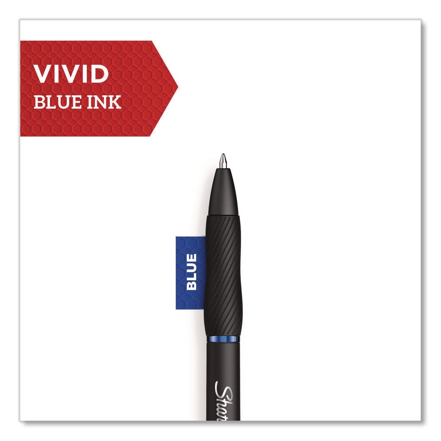 Sharpie® S-Gel™ Sharpie S-Gel Gel Pen, Retractable, Medium 0.7 mm, Blue Ink, Black Barrel, 36/Pack - Bloom Skins