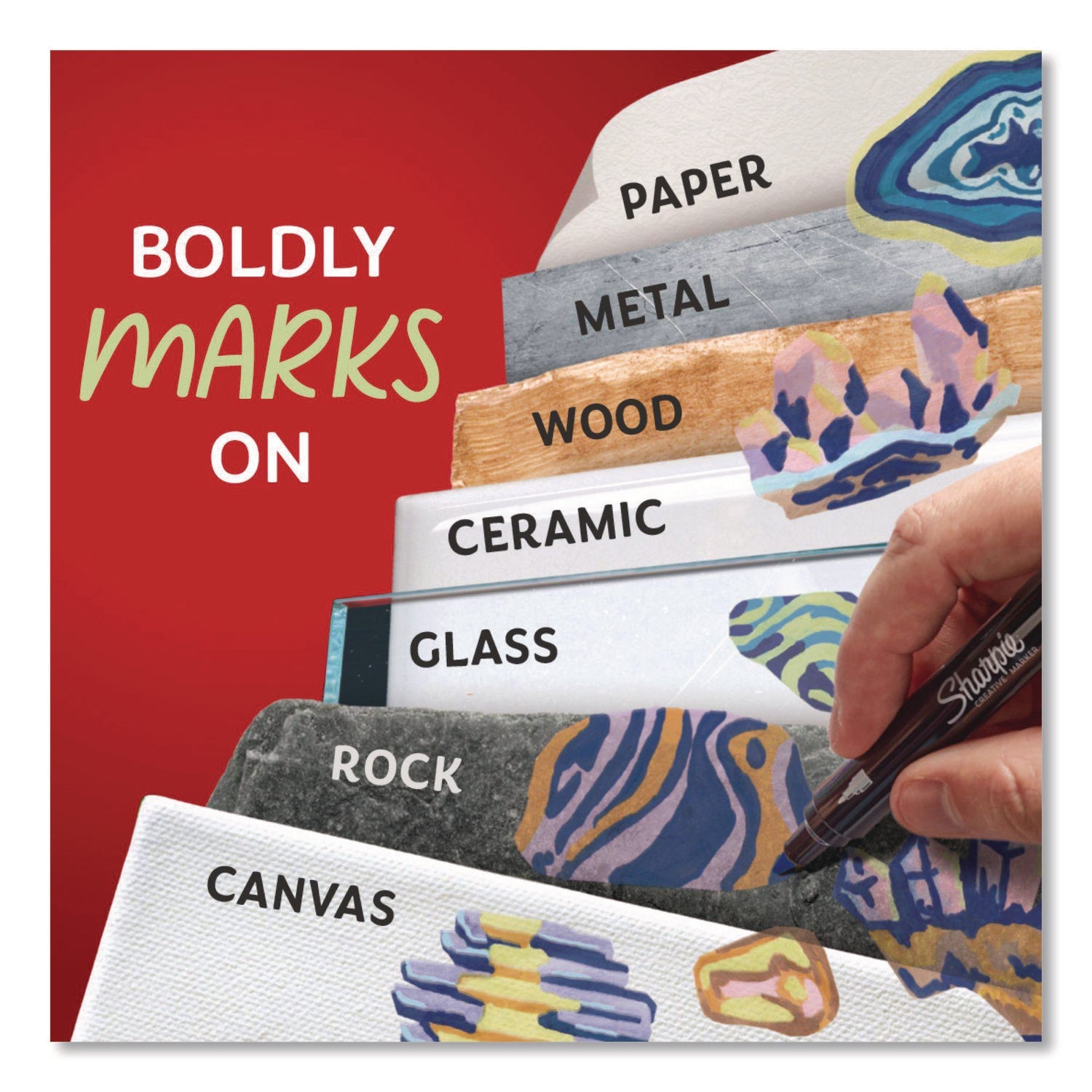 Sharpie® Creative Markers, Bullet Tip, Assorted Earth Tones, 12/Pack - Bloom Skins