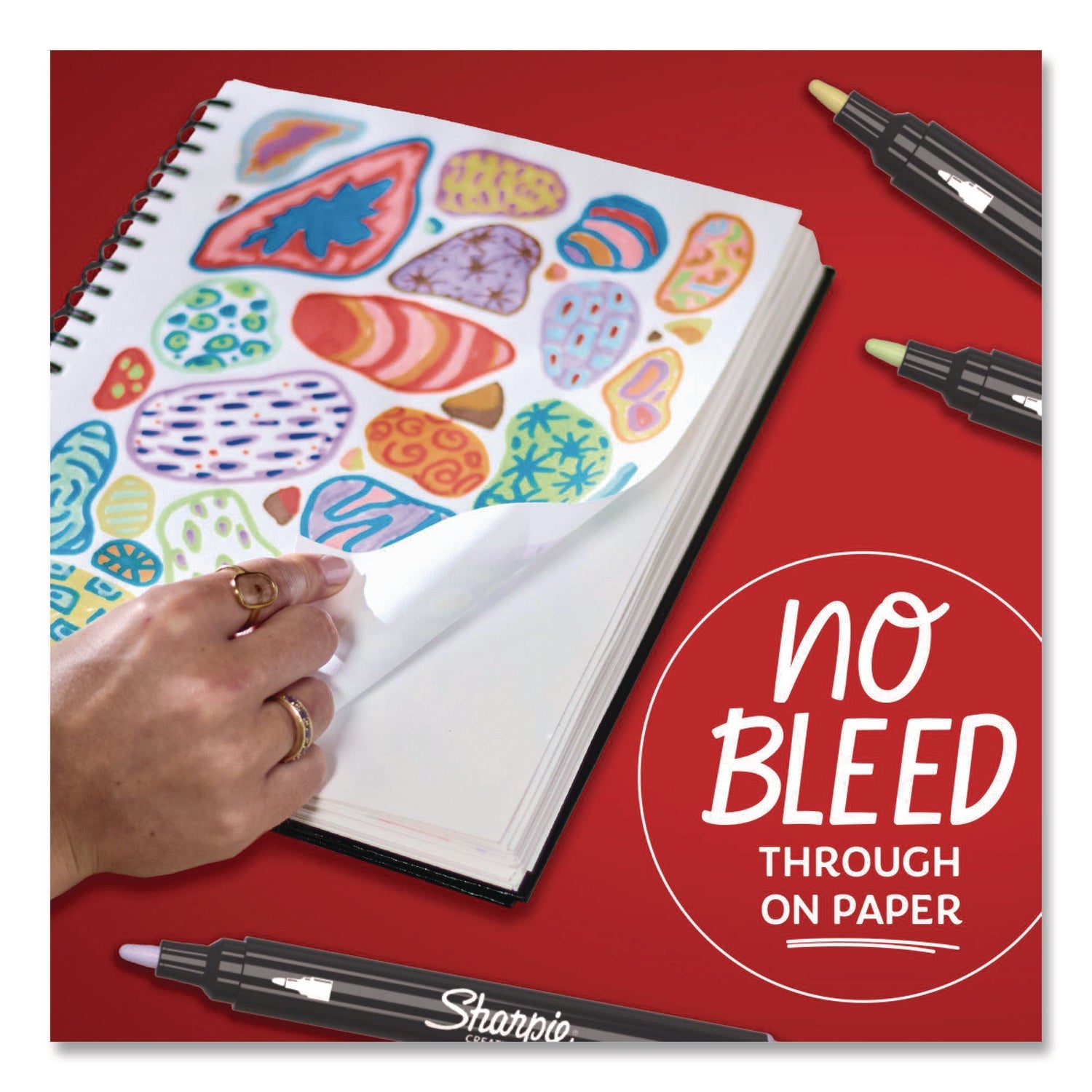 Sharpie® Creative Markers, Bullet Tip, Assorted Earth Tones, 12/Pack - Bloom Skins