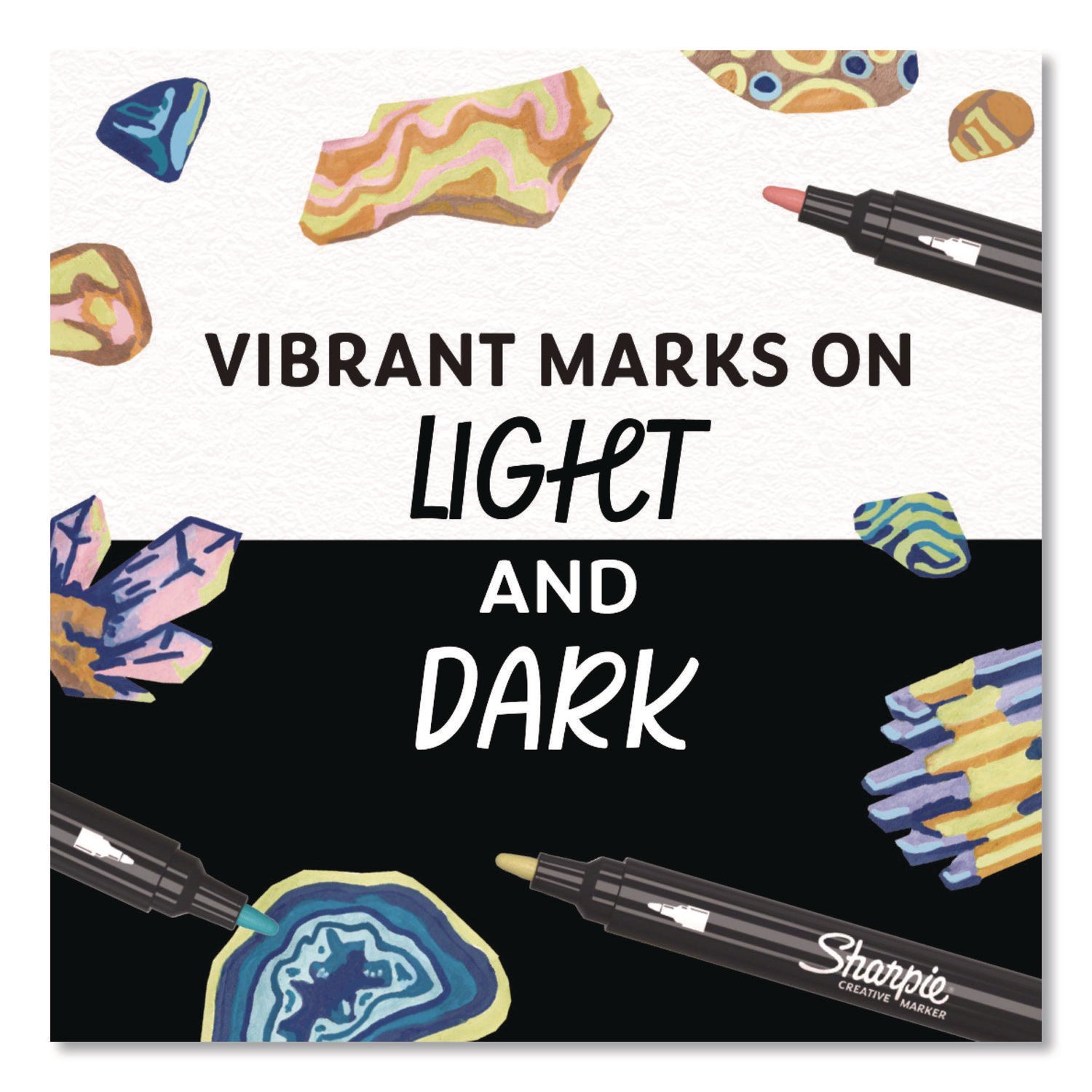 Sharpie® Creative Markers, Bullet Tip, Assorted Earth Tones, 12/Pack - Bloom Skins