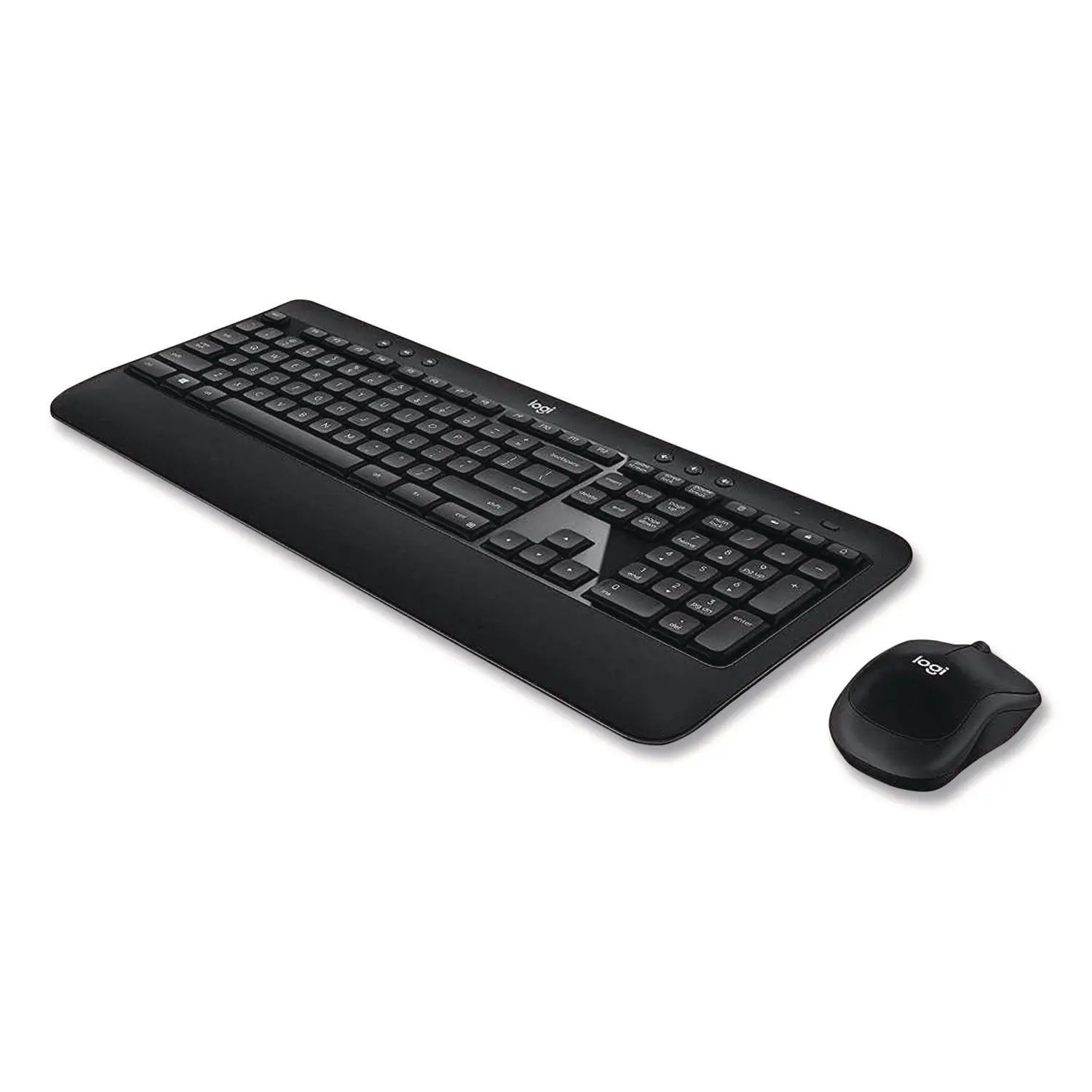 Logitech® Advanced Wireless Mouse and Keyboard Combo, 2.4 GHz Frequency, 33 ft Wireless Range, Black