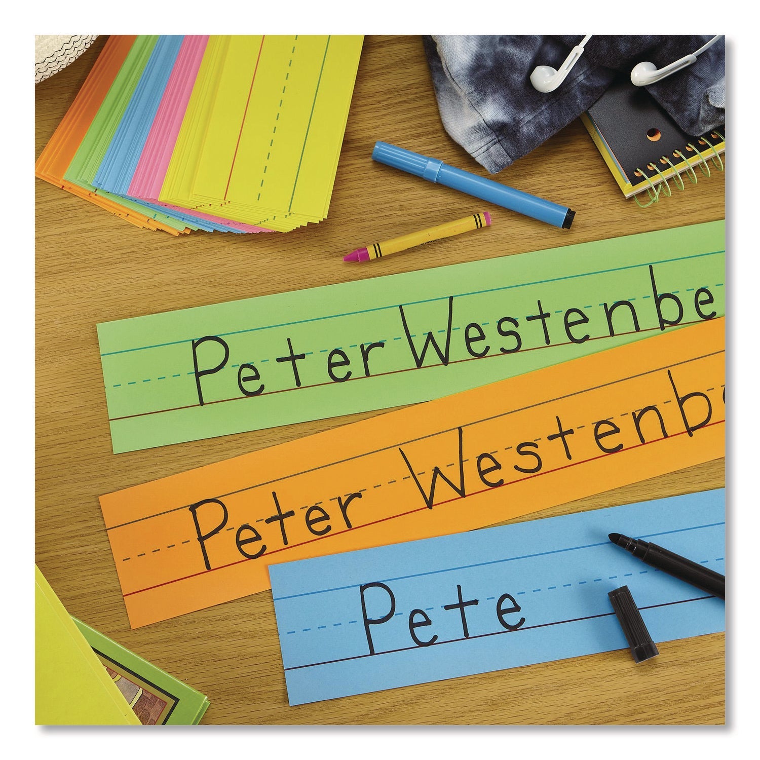 Astrobrights® Sentence Strips, Medium, Assorted Colors, 100/Pack