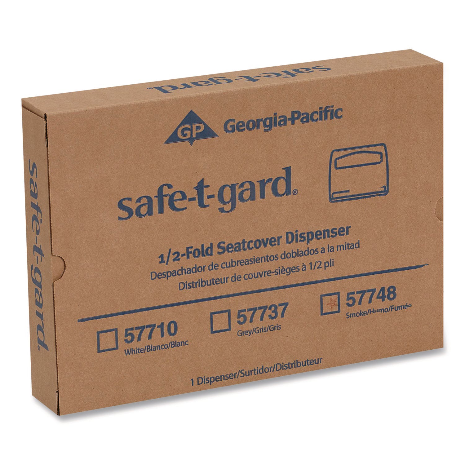Georgia Pacific® Professional Safe-T-Gard Toilet Seat Cover Dispenser, 16.37 x 2.5 x 11.75, White, 10/Carton