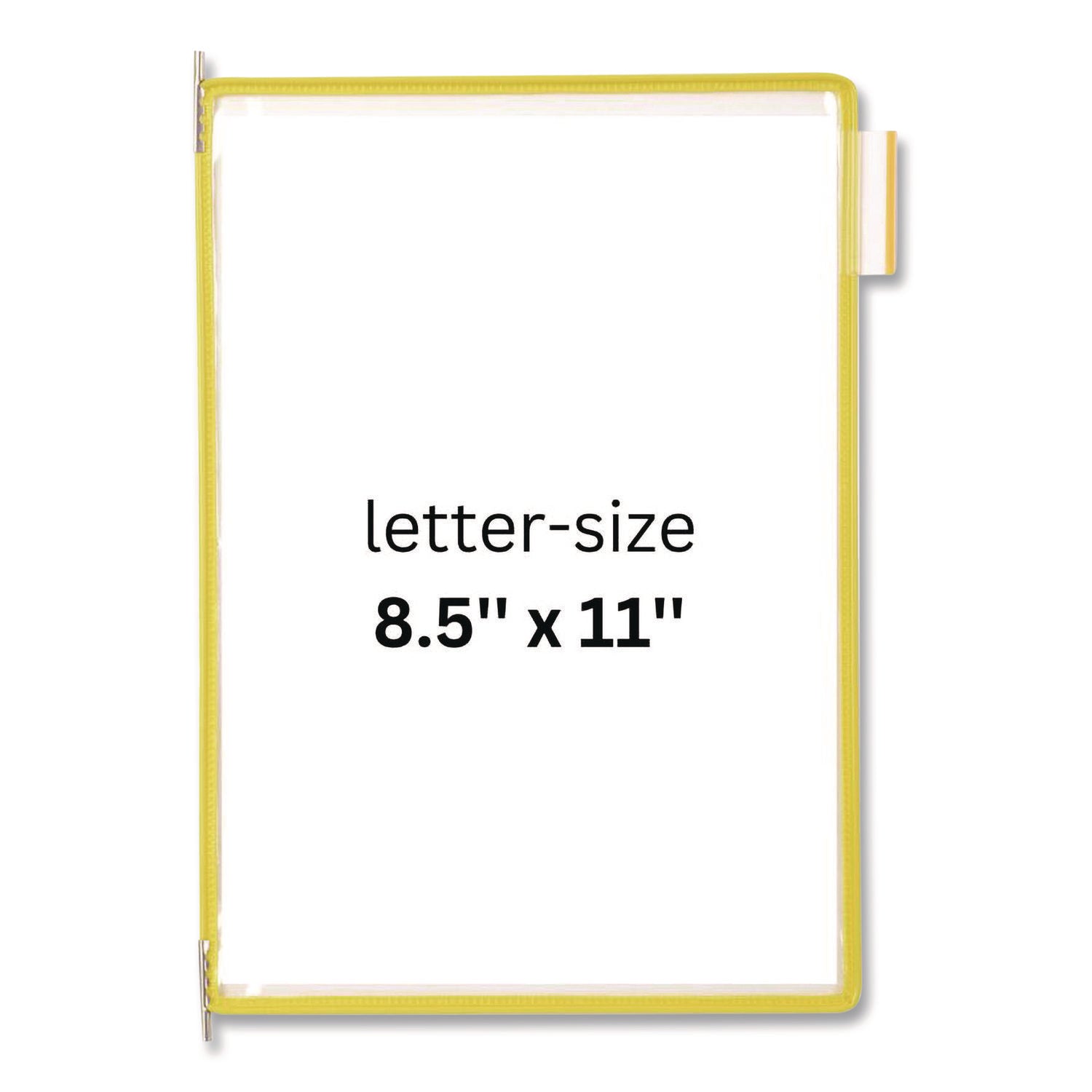 djois® by Tarifold Pivoting Pockets, 1 Section, Yellow, 10/Pack - Bloom Skins