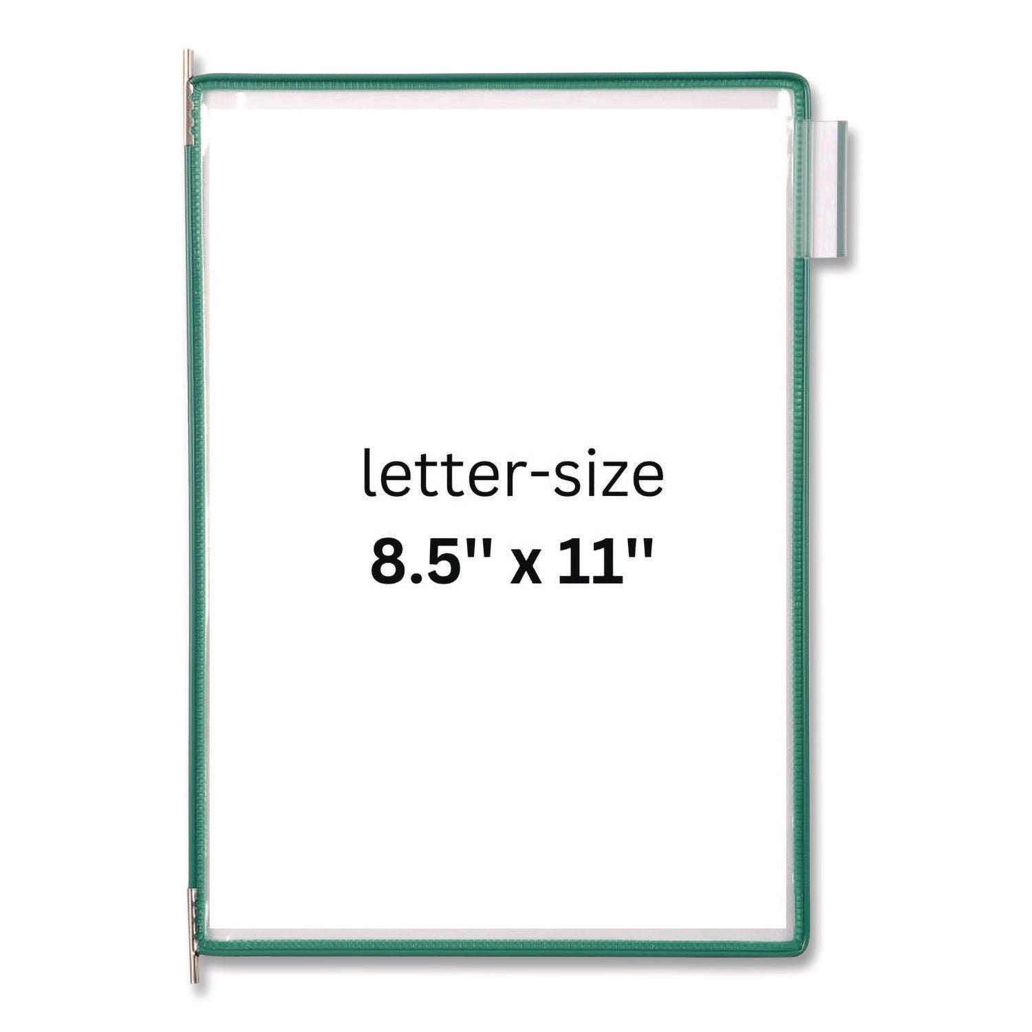 djois® by Tarifold Pivoting Pockets, 1 Section, Green, 10/Pack - Bloom Skins