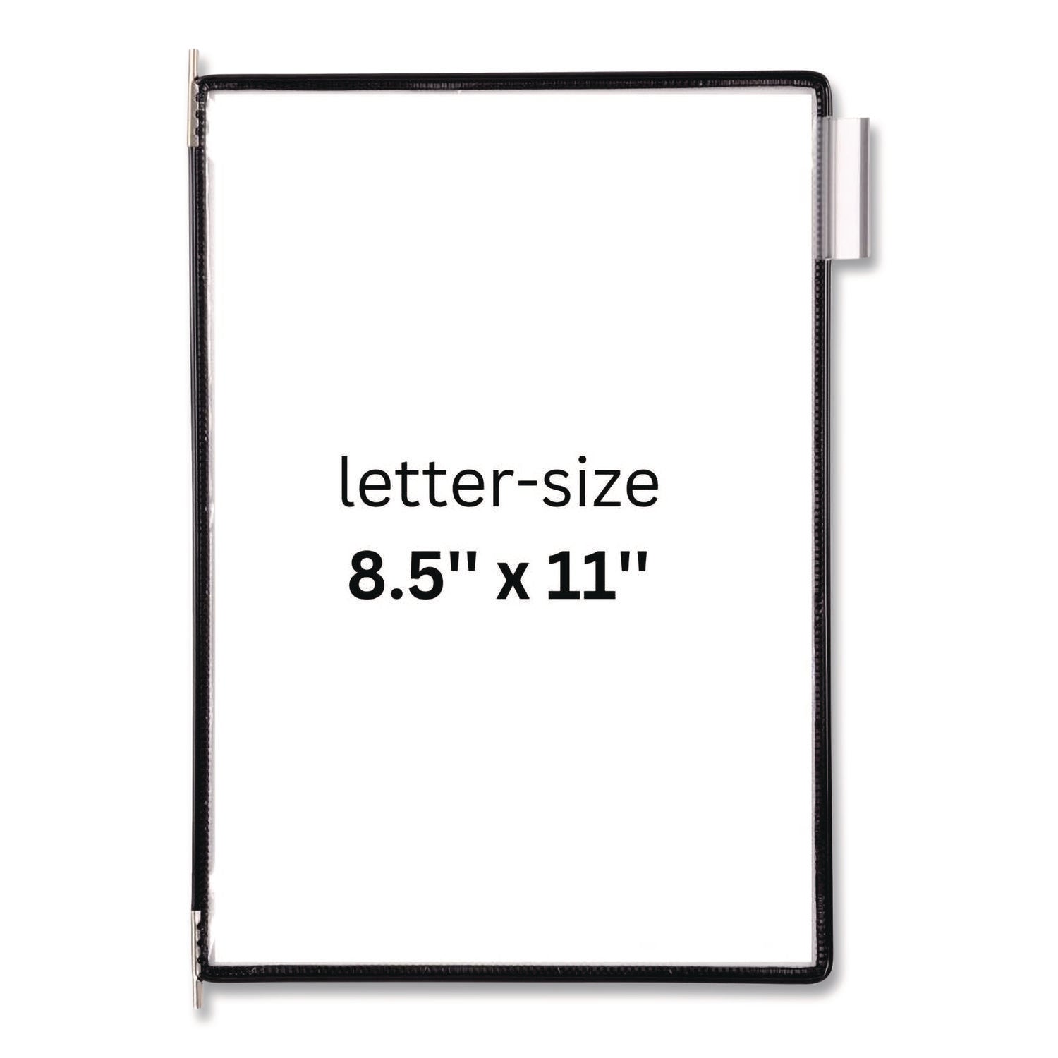 djois® by Tarifold Pivoting Pockets, 1 Section, Black, 10/Pack - Bloom Skins