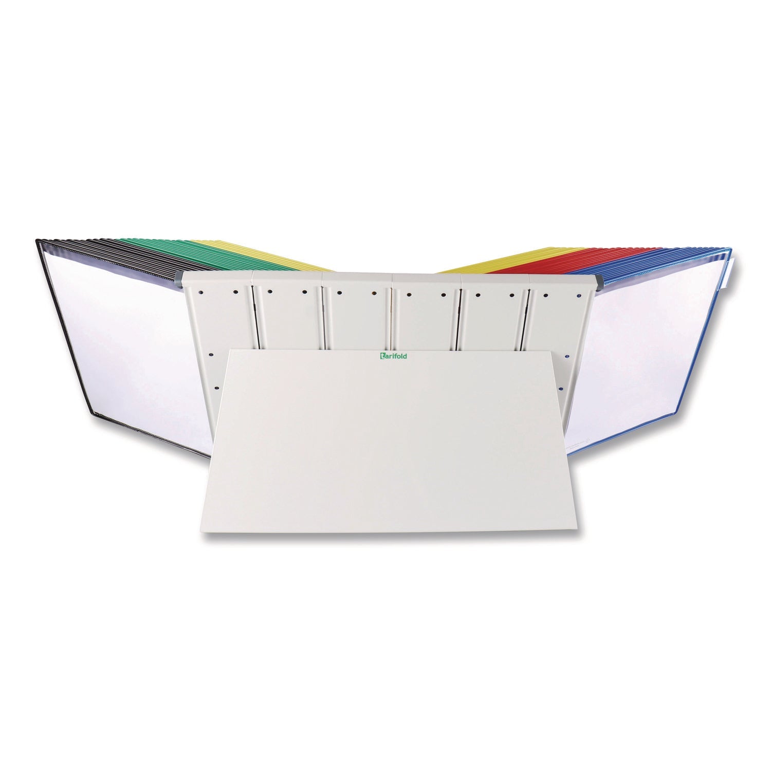 djois® by Tarifold Desktop Reference and Display System, 60 Panels with Assorted Borders, White Base - Bloom Skins