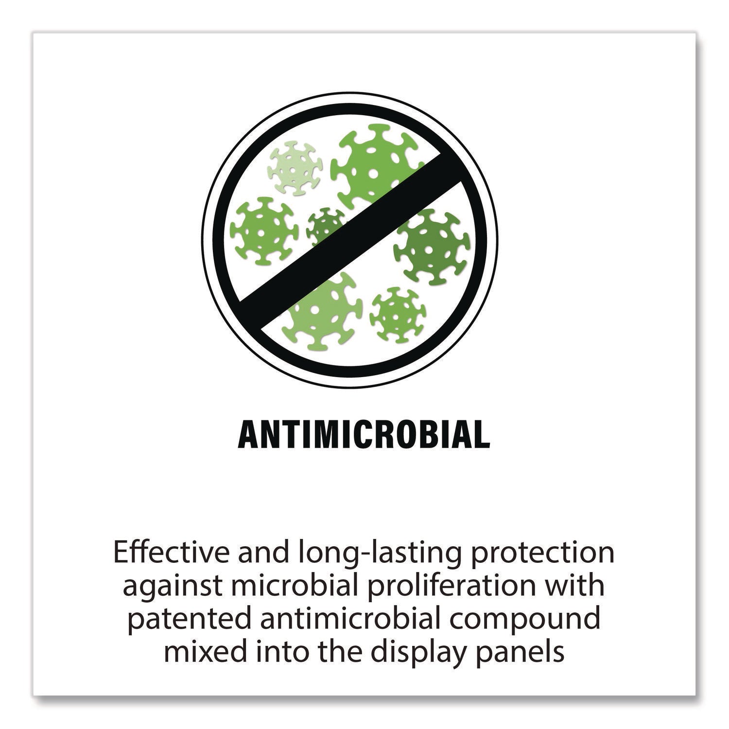 djois® by Tarifold Antimicrobial Desktop Reference and Display System, 10 Panels with Assorted Borders, White Base - Bloom Skins