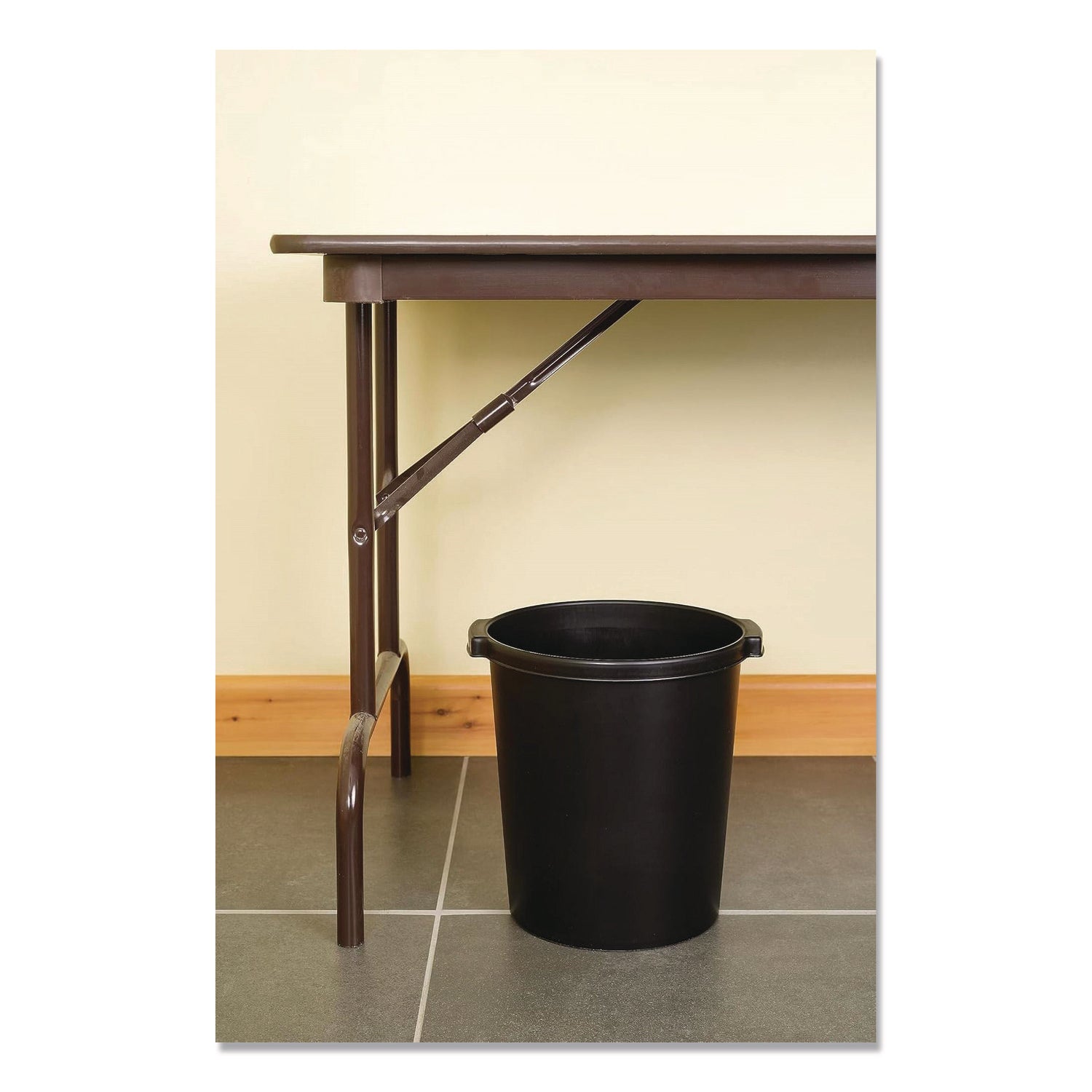 djois® by Tarifold Re-solution Commerical Waste Paper Bin, 4.5 gal, Plastic, Black - Bloom Skins