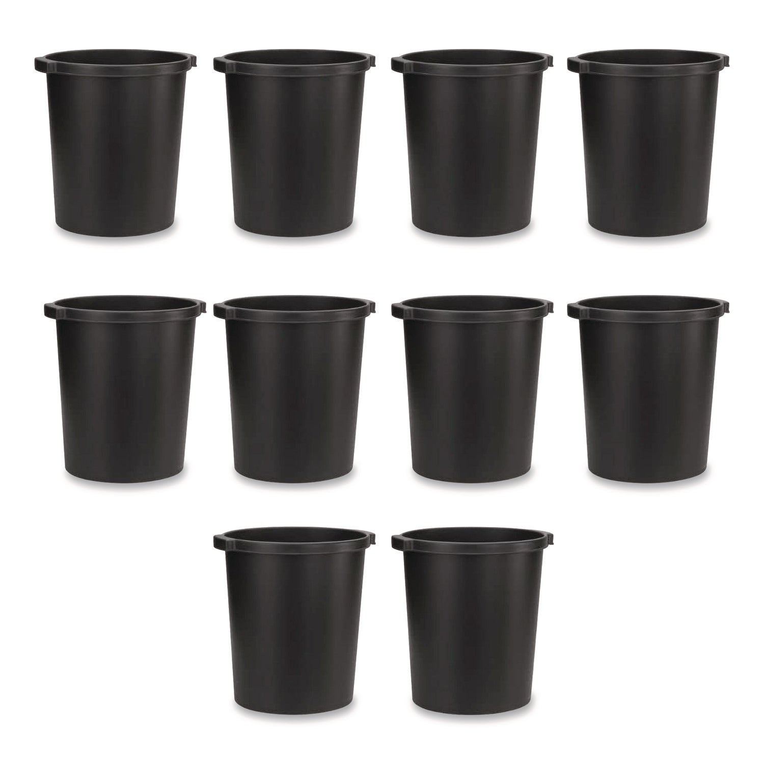 djois® by Tarifold Re-solution Commerical Waste Paper Bin, 4.5 gal, Plastic, Black - Bloom Skins