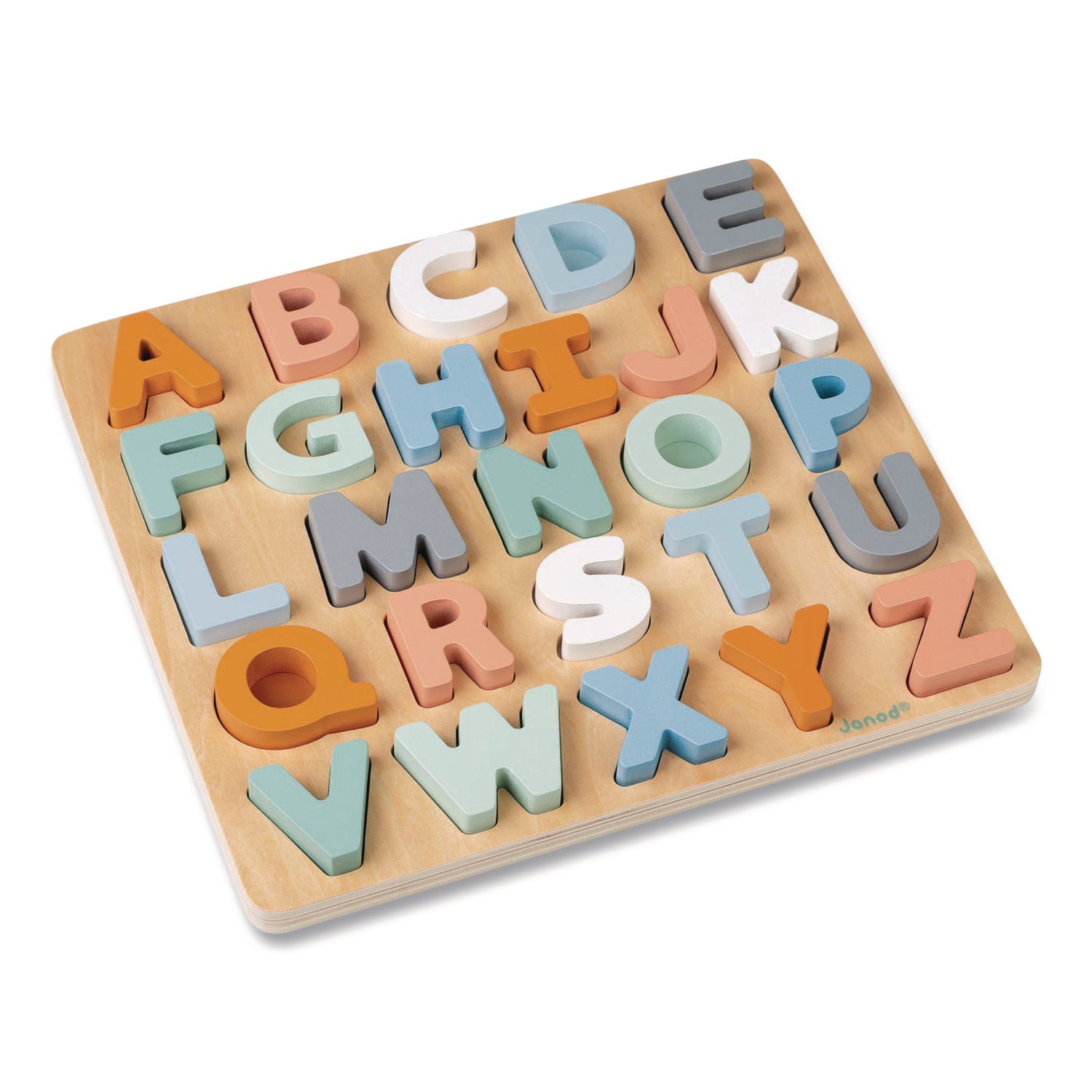 Janod® Sweet Cocoon, Double-Sided Chunky Alphabet Puzzle, Ages 2 to 6 - Bloom Skins