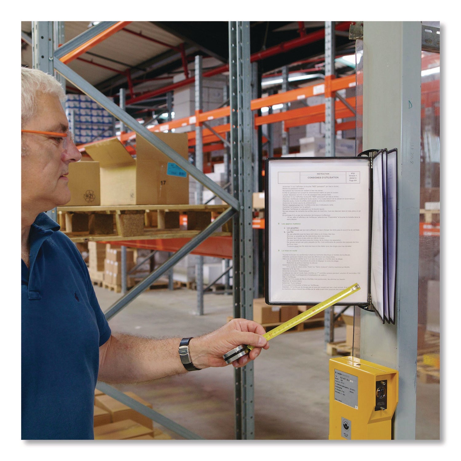 djois® by Tarifold PRO Series Magnetic Wall Reference System, 5 Panels with Black Borders, Black Base - Bloom Skins