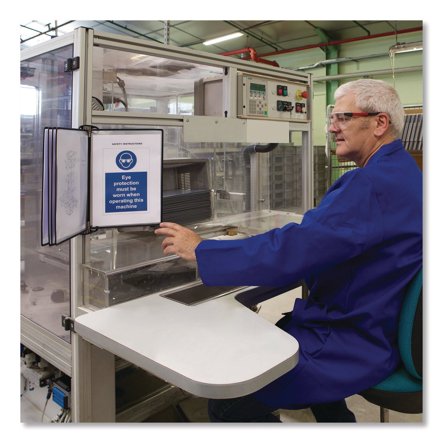 djois® by Tarifold PRO Series Magnetic Wall Reference System, 5 Panels with Black Borders, Black Base - Bloom Skins