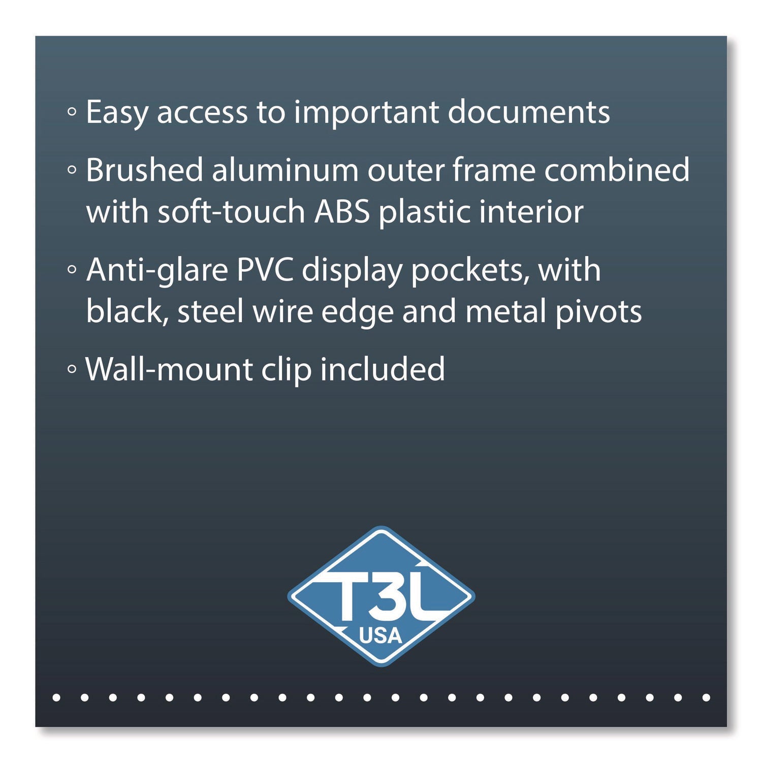 djois® by Tarifold VEO Wall Reference System, 10 Panels with Black Borders, Black Base - Bloom Skins