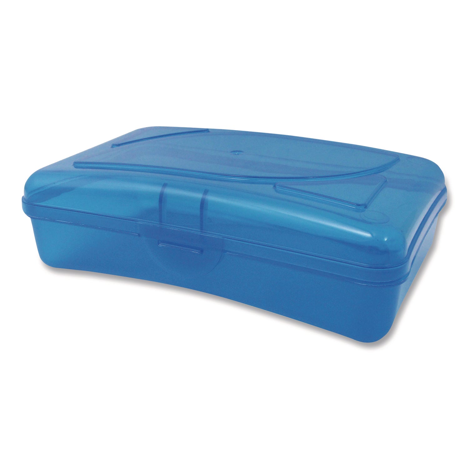 Cra-Z-Art® Plastic School Box, 1 Compartment, 8 x 5.13 x 2.13, Randomly Assorted Colors, 6/Carton