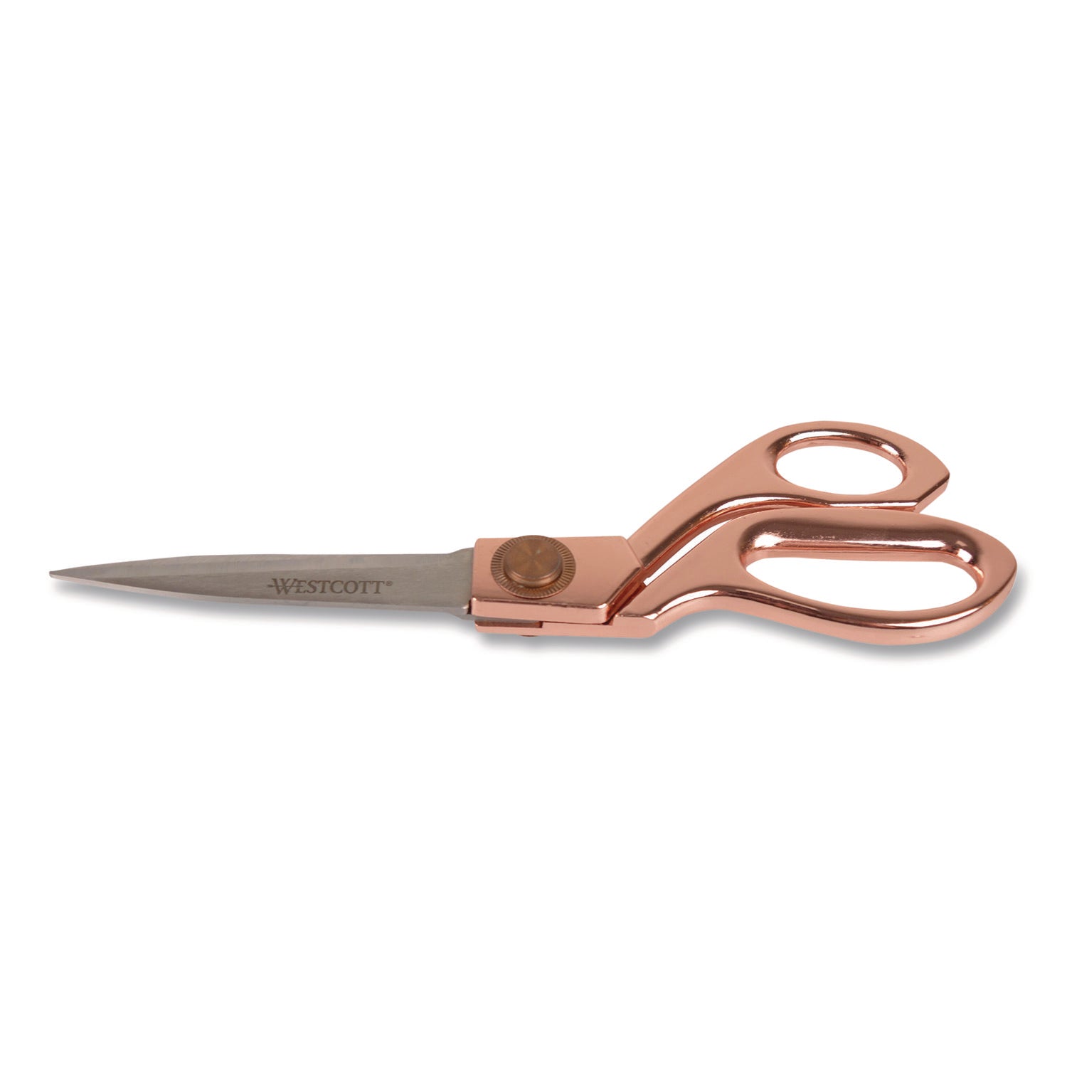 Westcott® Vintage Stainless Steel Scissors, 8" Long, Offset Rose Gold Handle - Bloom Skins