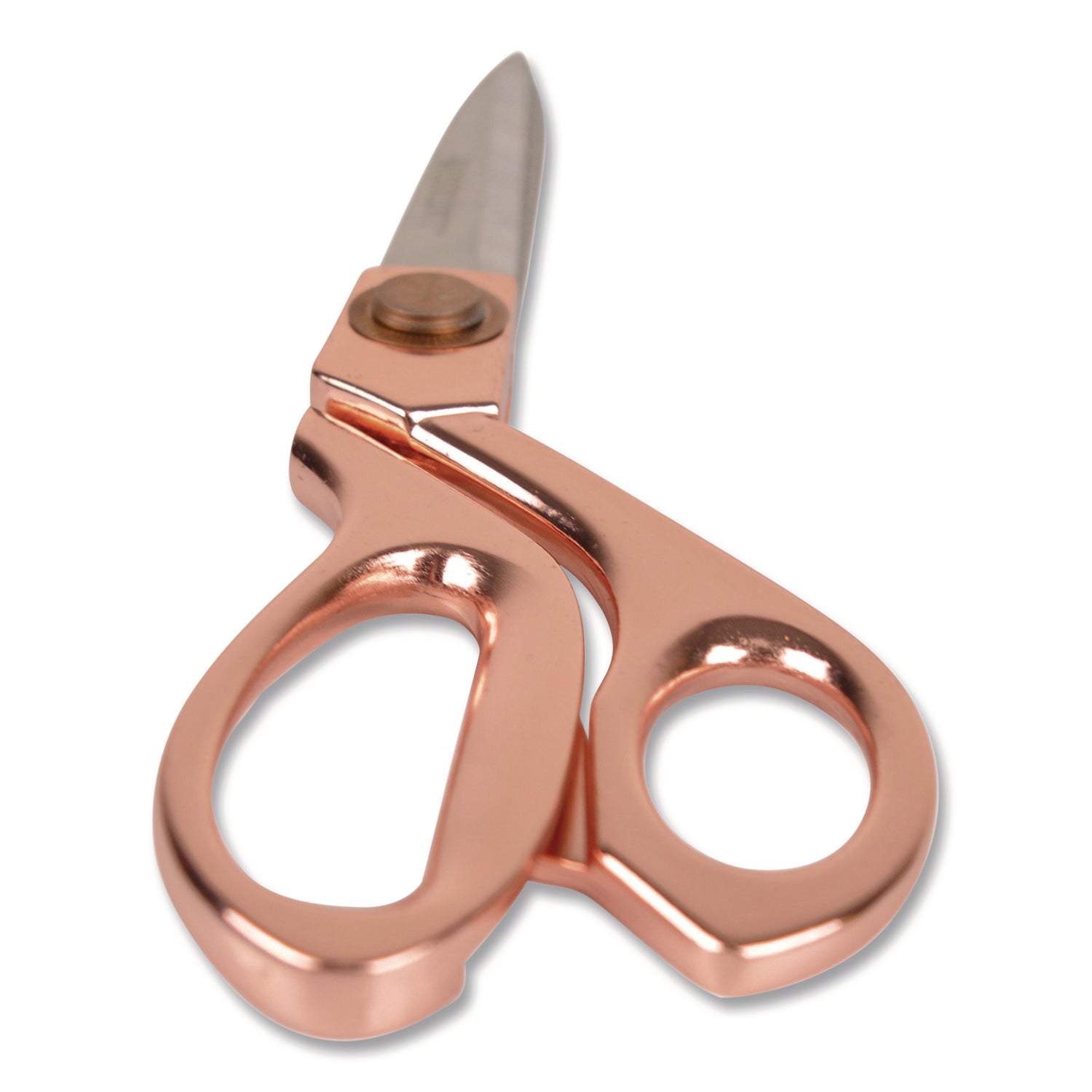 Westcott® Vintage Stainless Steel Scissors, 8" Long, Offset Rose Gold Handle - Bloom Skins