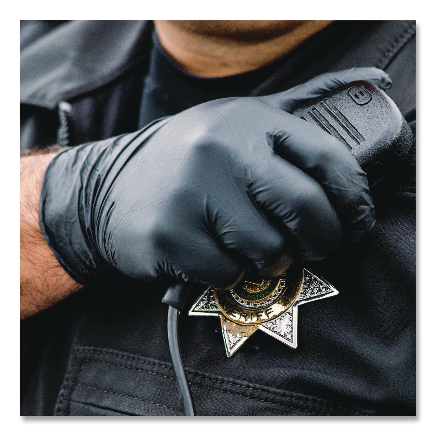 AMMEX® Professional Nitrile Exam Gloves, Powder-Free, Small, Black, 100/Box