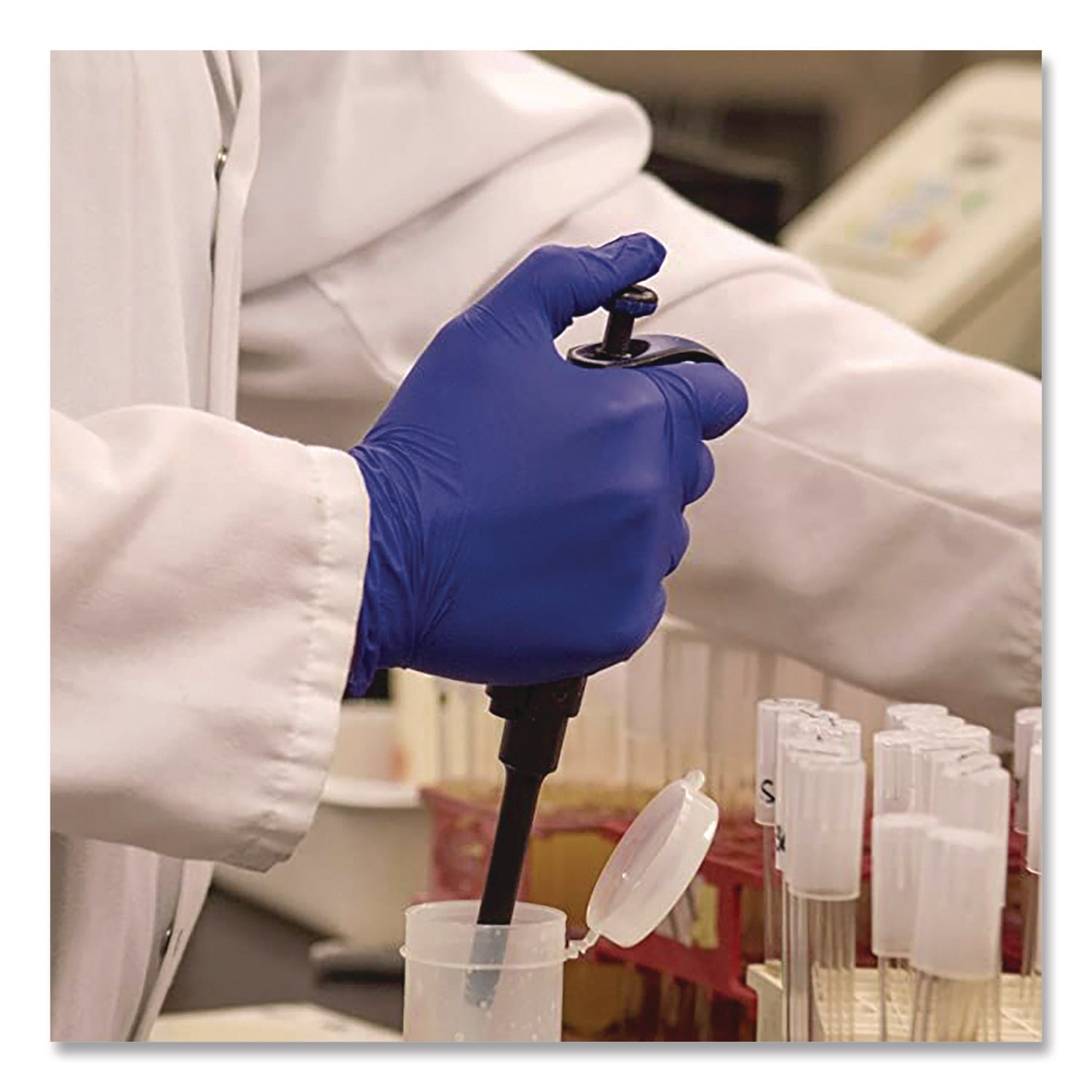 AMMEX® Professional Nitrile Exam Gloves, Powder-Free, Small, Indigo, 100/Box