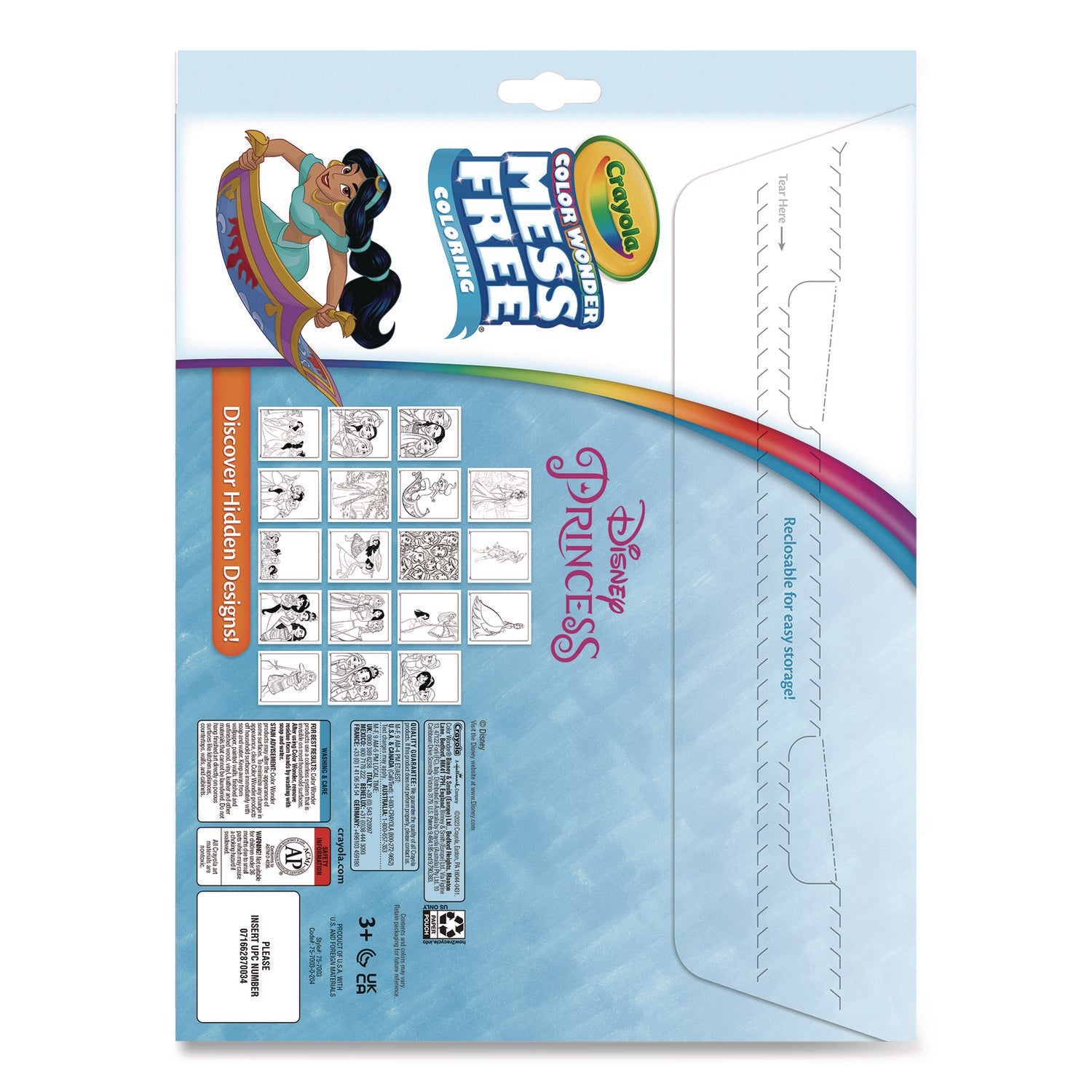 Crayola® Disney Princess Color Wonder Kit, (18) Coloring Pages and (5) Markers - Bloom Skins