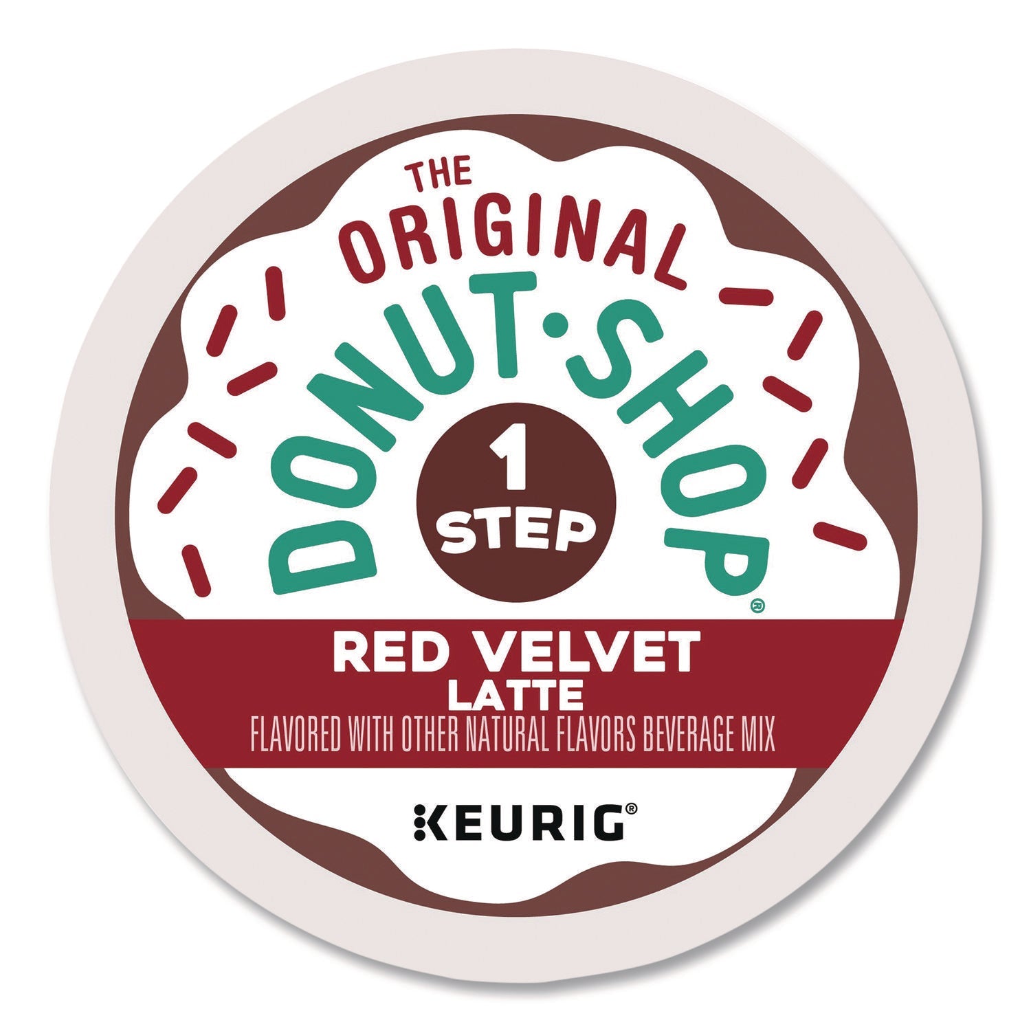 The Original Donut Shop® Red Velvet One-Step Latte K-Cup, 20/Box