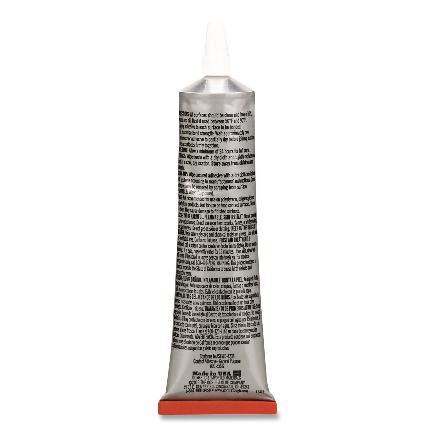Gorilla® Clear Grip Contact Adhesive, 3 oz Tube, Dries Clear - Bloom Skins