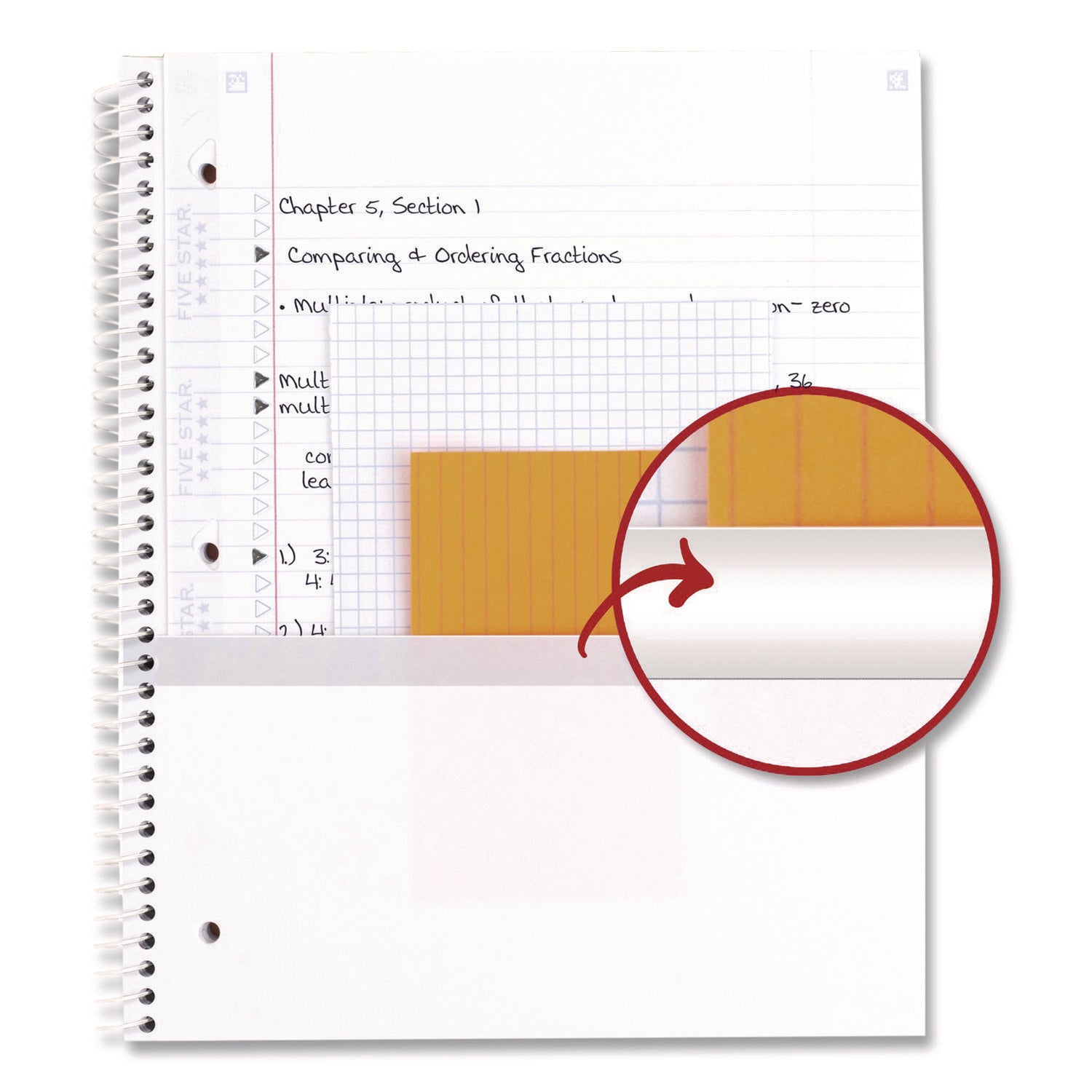 Five Star® Soft Pedals Spiral Notebook, 1-Subject, Medium/College Rule, Assorted Cover Colors, (80) 11 x 8.5 Sheets, 2/Pack - Bloom Skins