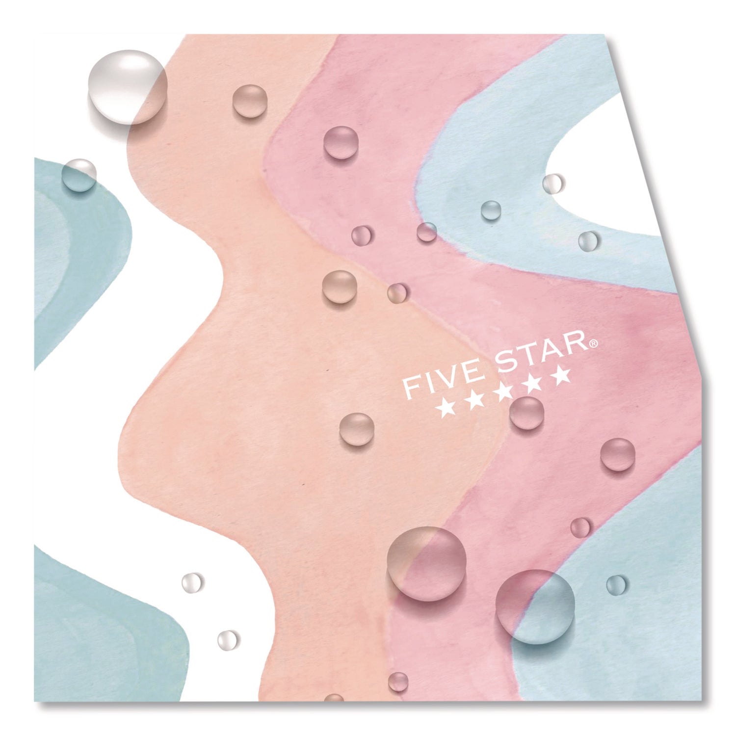 Five Star® Brushy Moves Spiral Notebook, 1-Subject, Medium/College Rule, Assorted Cover Colors, (80) 11 x 8.5 Sheets, 2/Pack - Bloom Skins