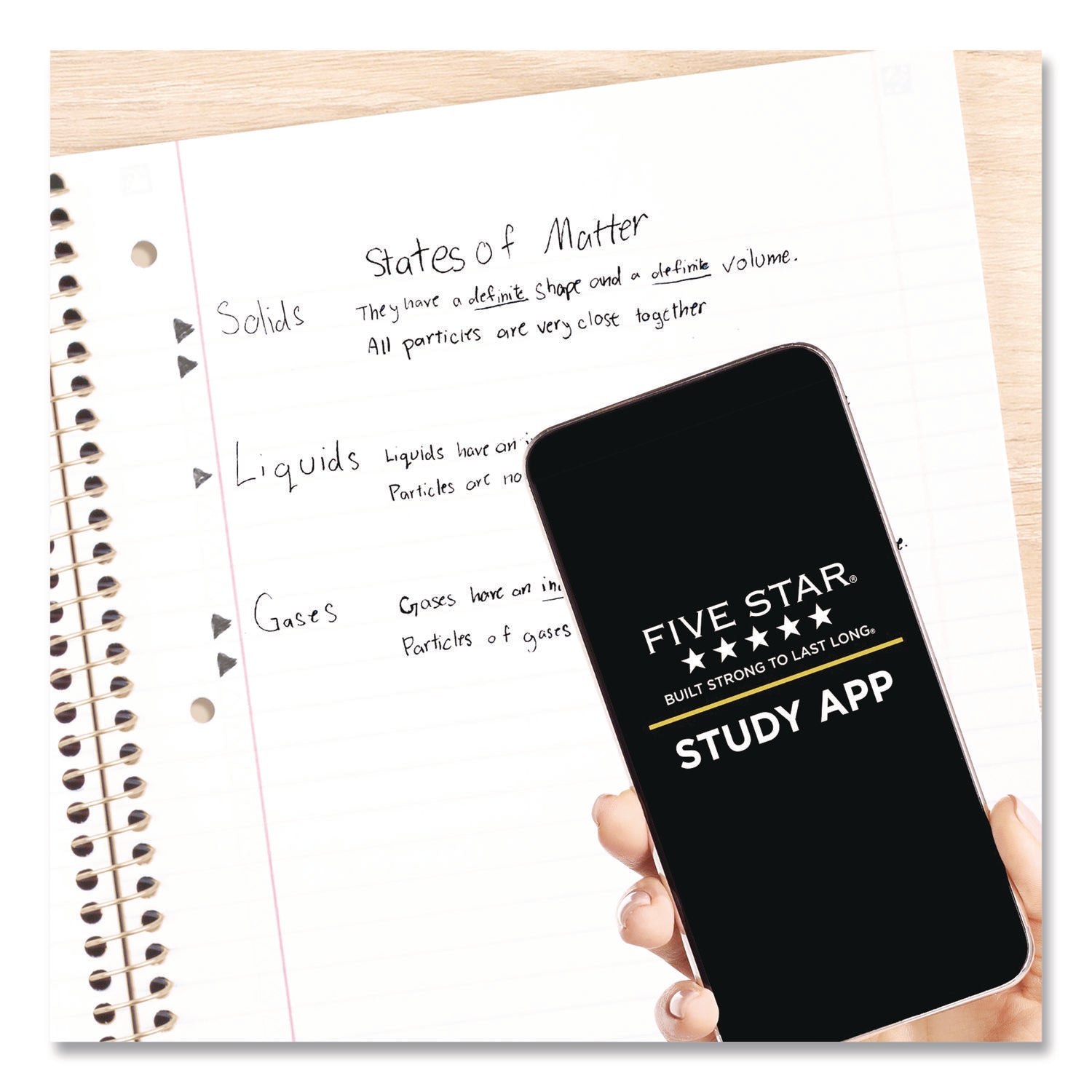 Five Star® Brushy Moves Spiral Notebook, 1-Subject, Medium/College Rule, Assorted Cover Colors, (80) 11 x 8.5 Sheets, 2/Pack - Bloom Skins