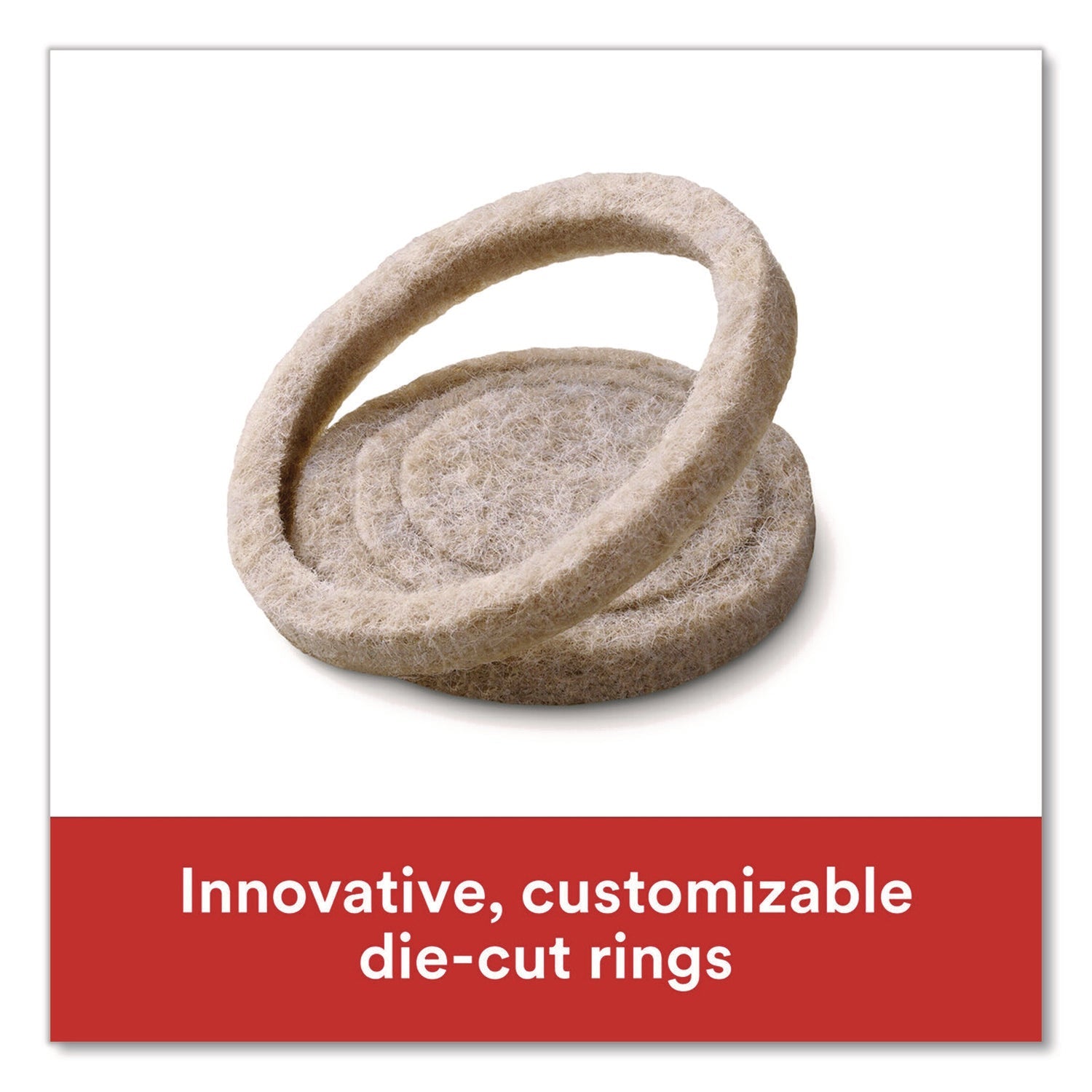 Scotch™ Custom Fit Felt Pads, 1.5" dia, Beige, 30/Pack - Bloom Skins