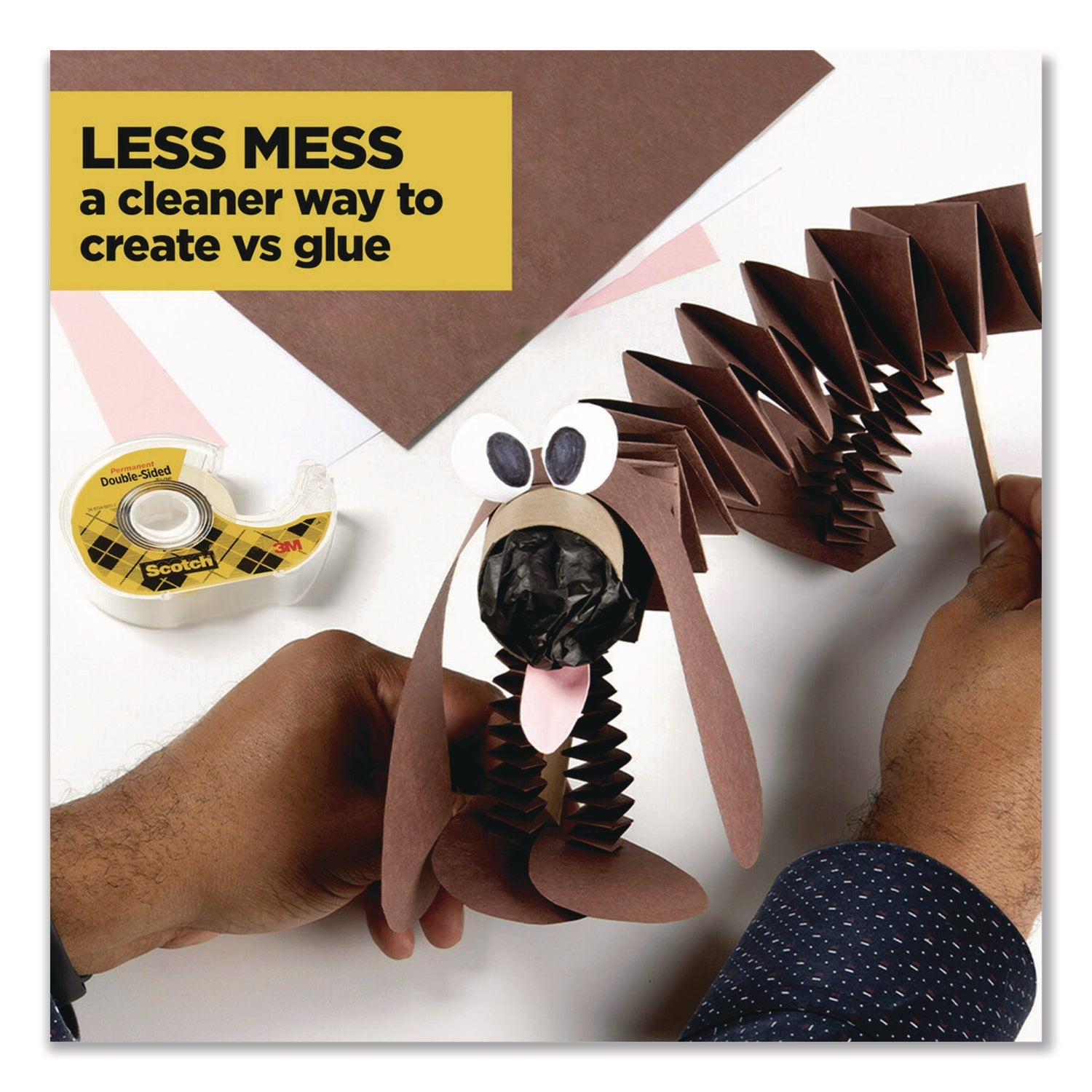 Scotch® Double-Sided Permanent Tape in Handheld Dispenser, 1" Core, 0.5" x 500", 6/Pack - Bloom Skins