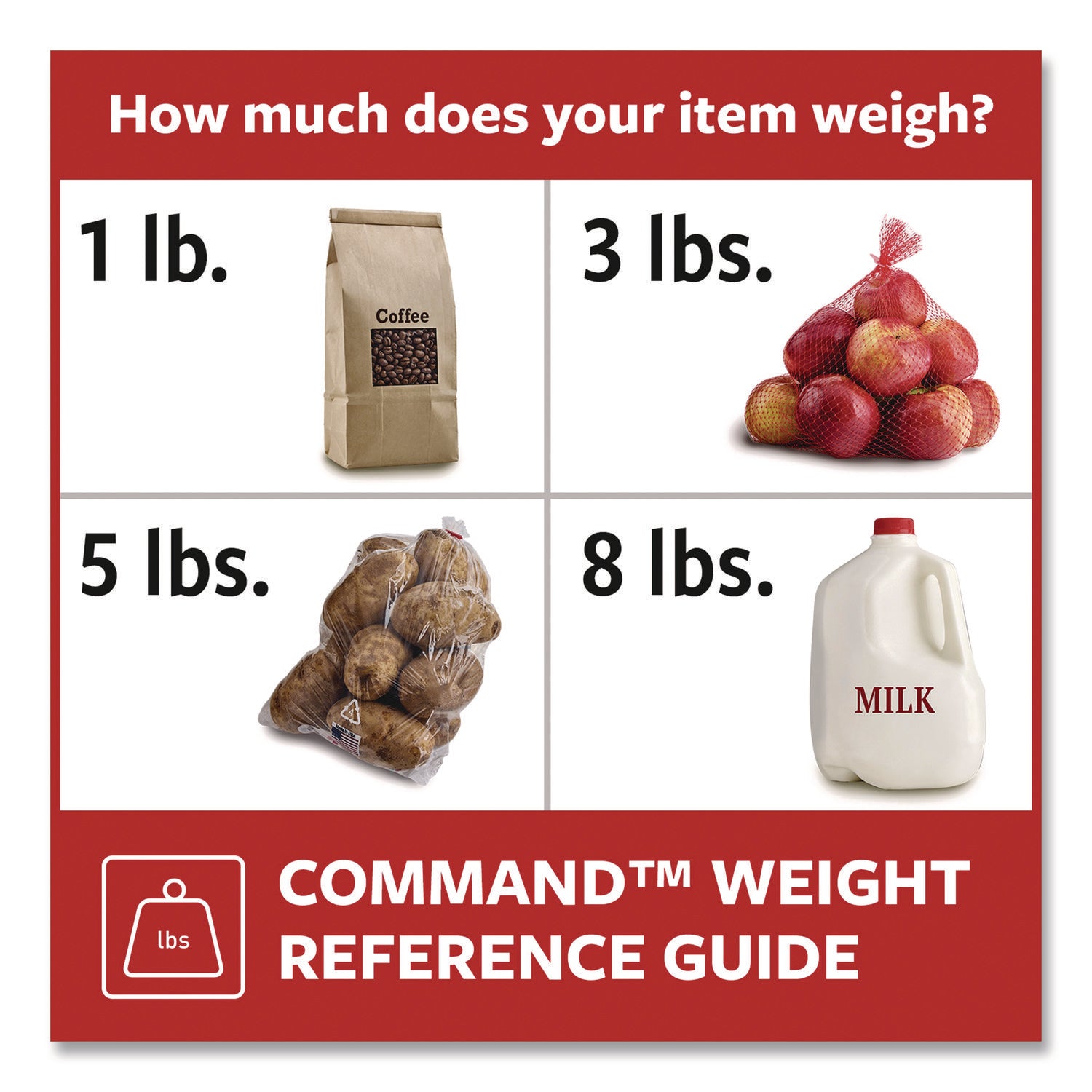 Command™ General Purpose Hooks, Large, Plastic, White, 5 lb Capacity, 12 Hooks and 18 Strips/Pack - Bloom Skins