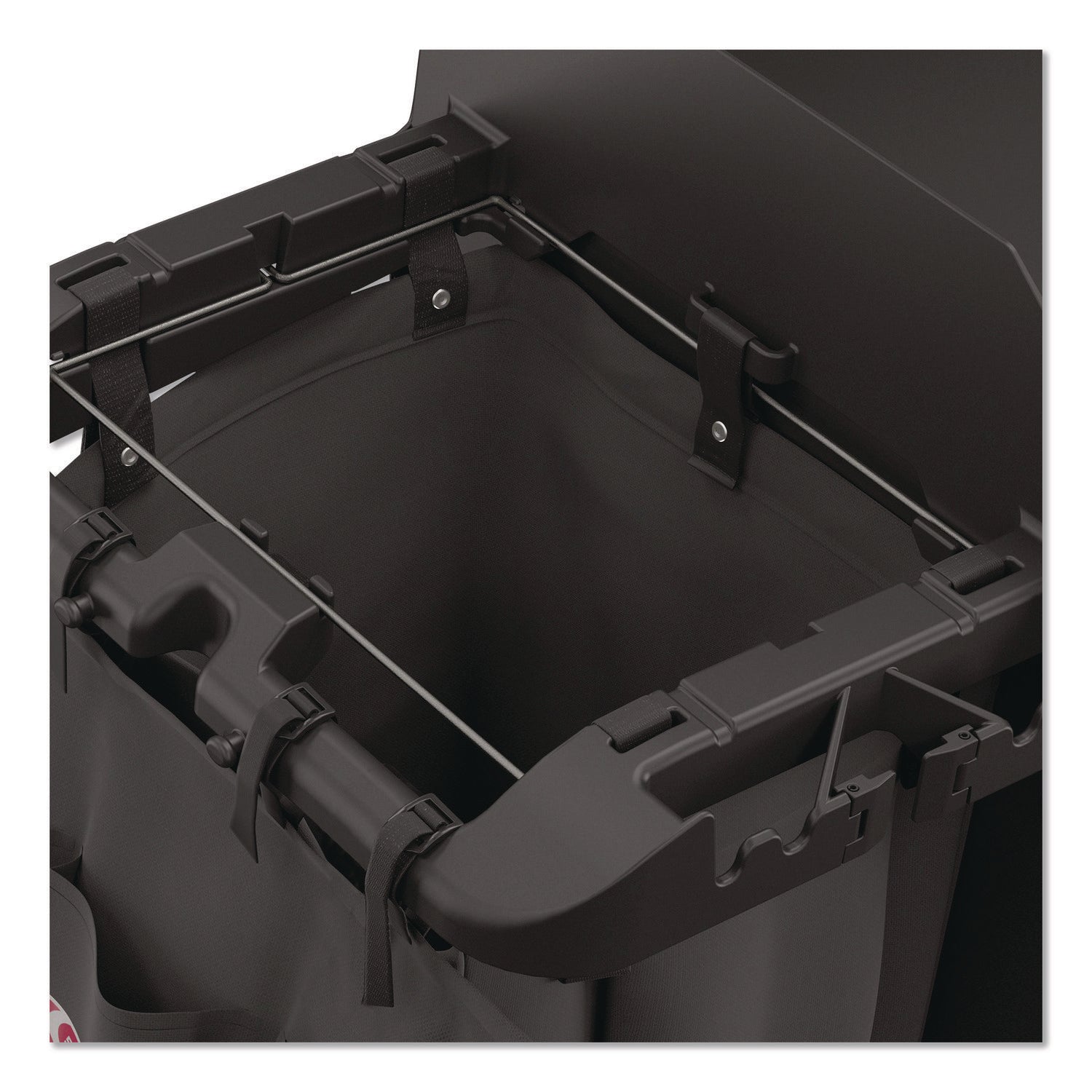 Suncast Commercial® 8-Pocket Organizer for Suncast Commercial Full-Size and Compact Housekeeping Carts, 19.5" x 1.67" x 26.83", Black - Bloom Skins