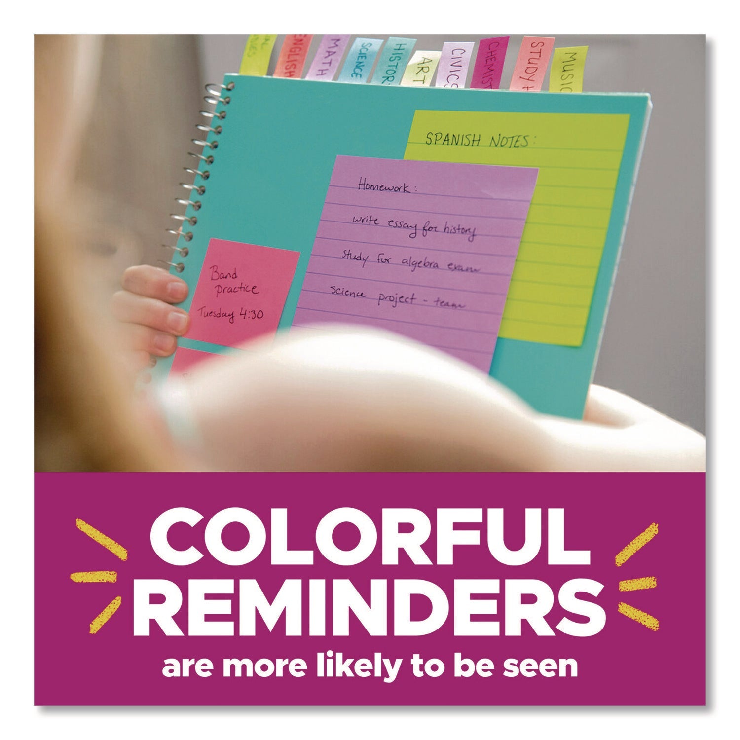 Post-it® Notes Original Pads in Poptimistic Collection Colors, 1.38" x 1.88", 100 Sheets/Pad, 18 Pads/Pack - Bloom Skins