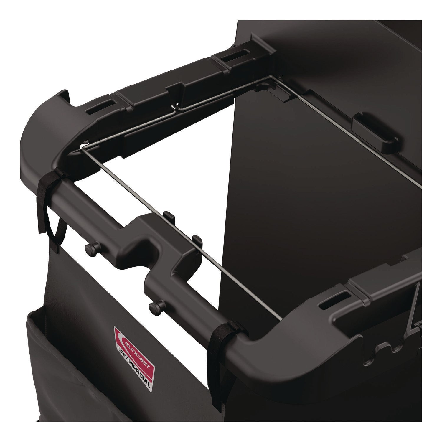 Suncast Commercial® Linen Strap Bag for Suncast Commercial Full-Size and Compact Housekeeping Carts, 16.25" x 1" x 31.75", Black - Bloom Skins