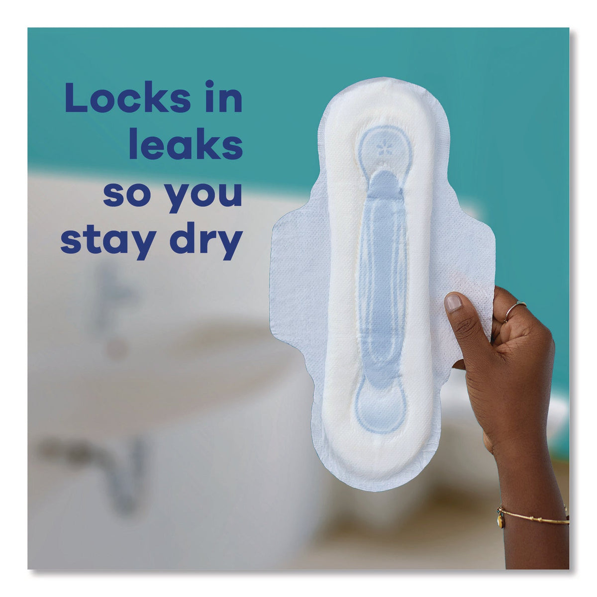 Always® Maxi Long Super Daytime Pad with Wings, Size 2, Super Absorbency, 18/Pack, 8 Packs/Carton - Bloom Skins