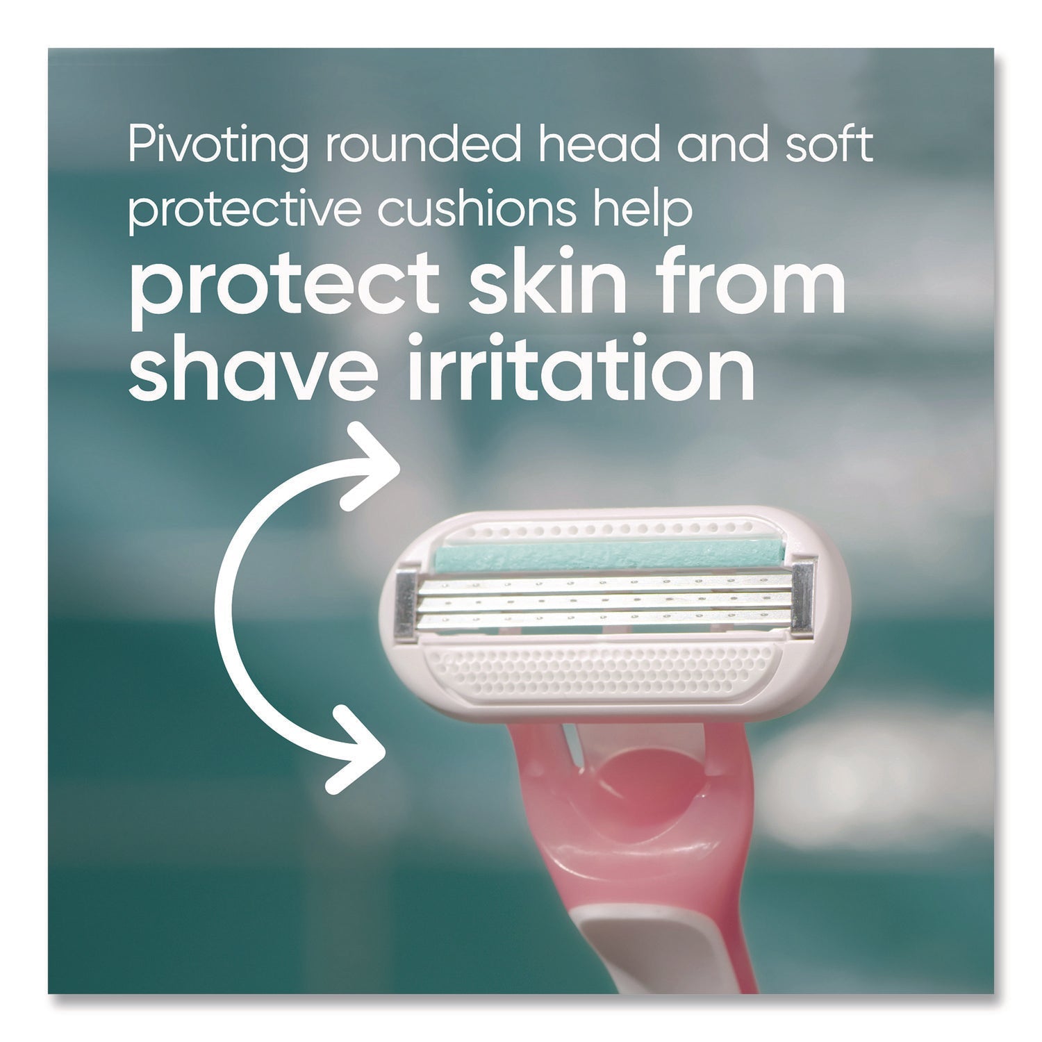 Gillette® Venus Sensitive Sensible Razors, 3 Blades, 36/Carton - Bloom Skins