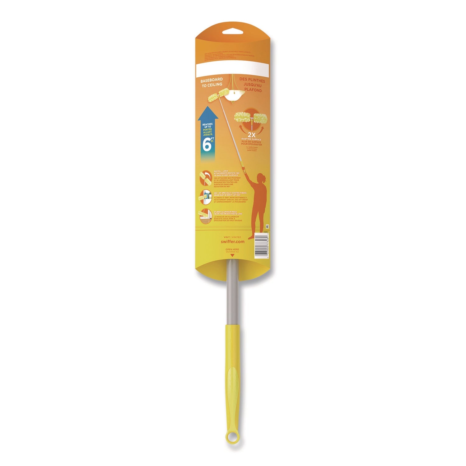 Swiffer® Heavy Duty Dusters with Super Extender Handle, 6 ft Handle, 1 Handle/4 Dusters