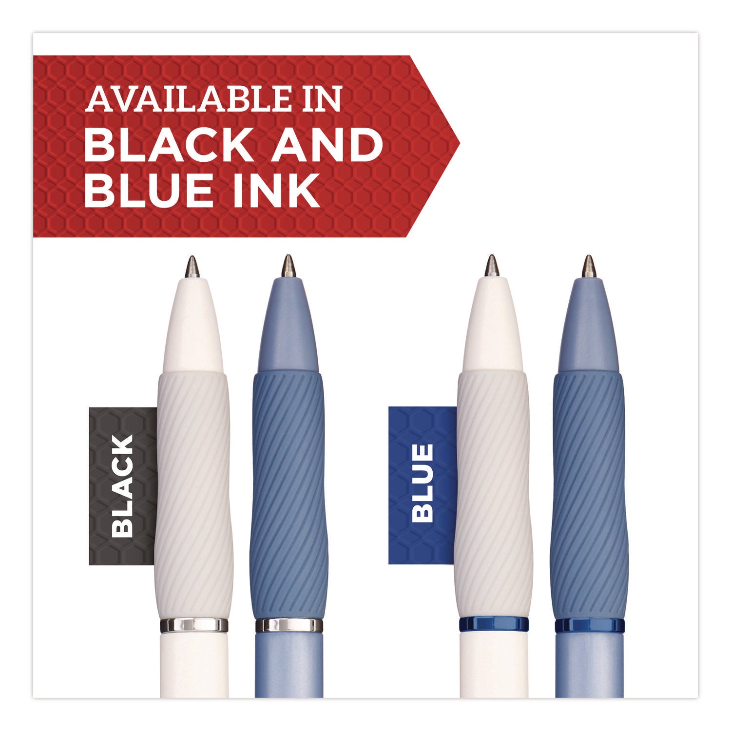 Sharpie® S-Gel™ S-Gel Fashion Barrel Gel Pen, Retractable, Medium 0.7 mm, Black Ink, Pearl White Barrel, 8/Pack - Bloom Skins