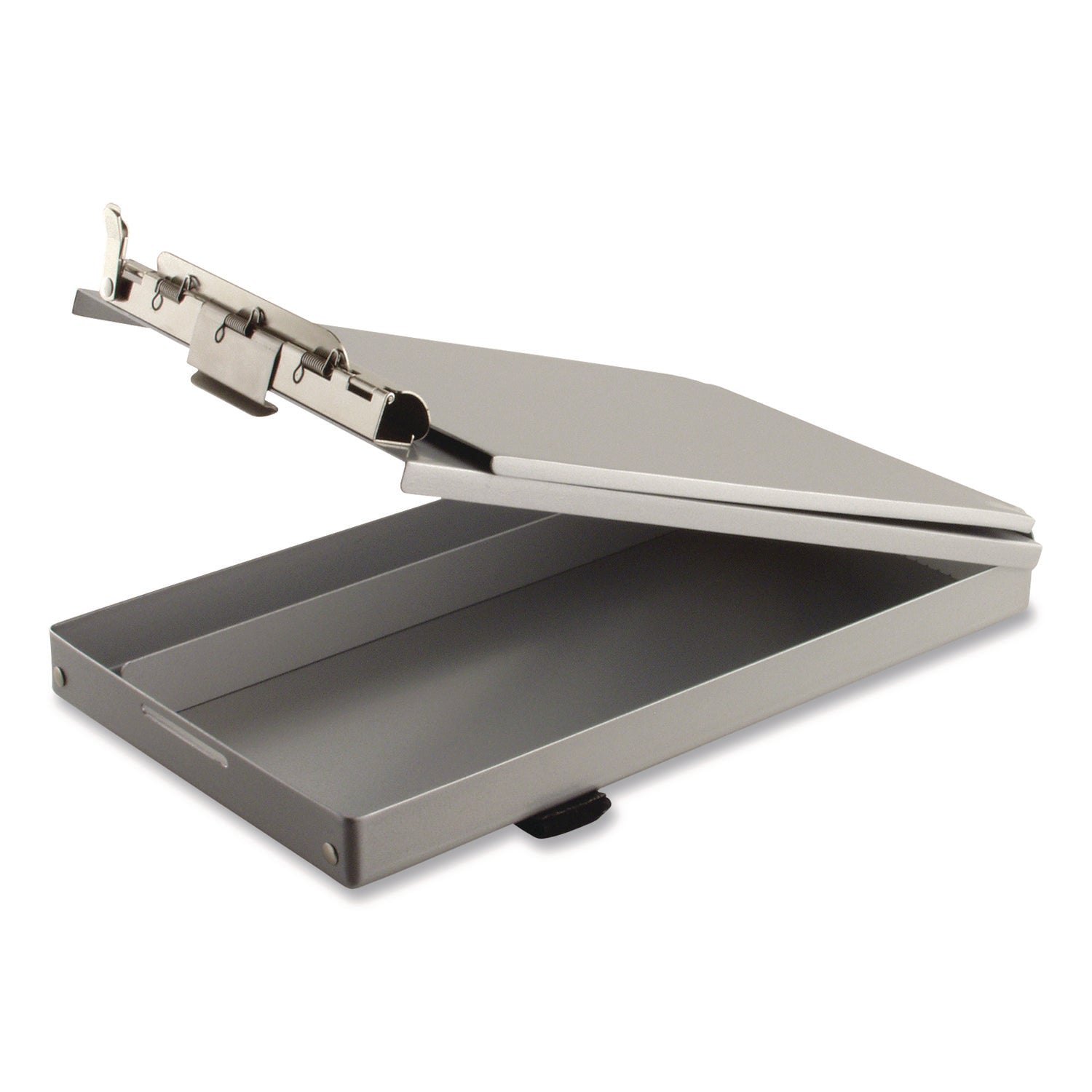 Saunders Recycled Aluminum Citation Holder Clipboard, 1/2" Clip Capacity, Holds 6 x 11 Sheets, Silver - Bloom Skins