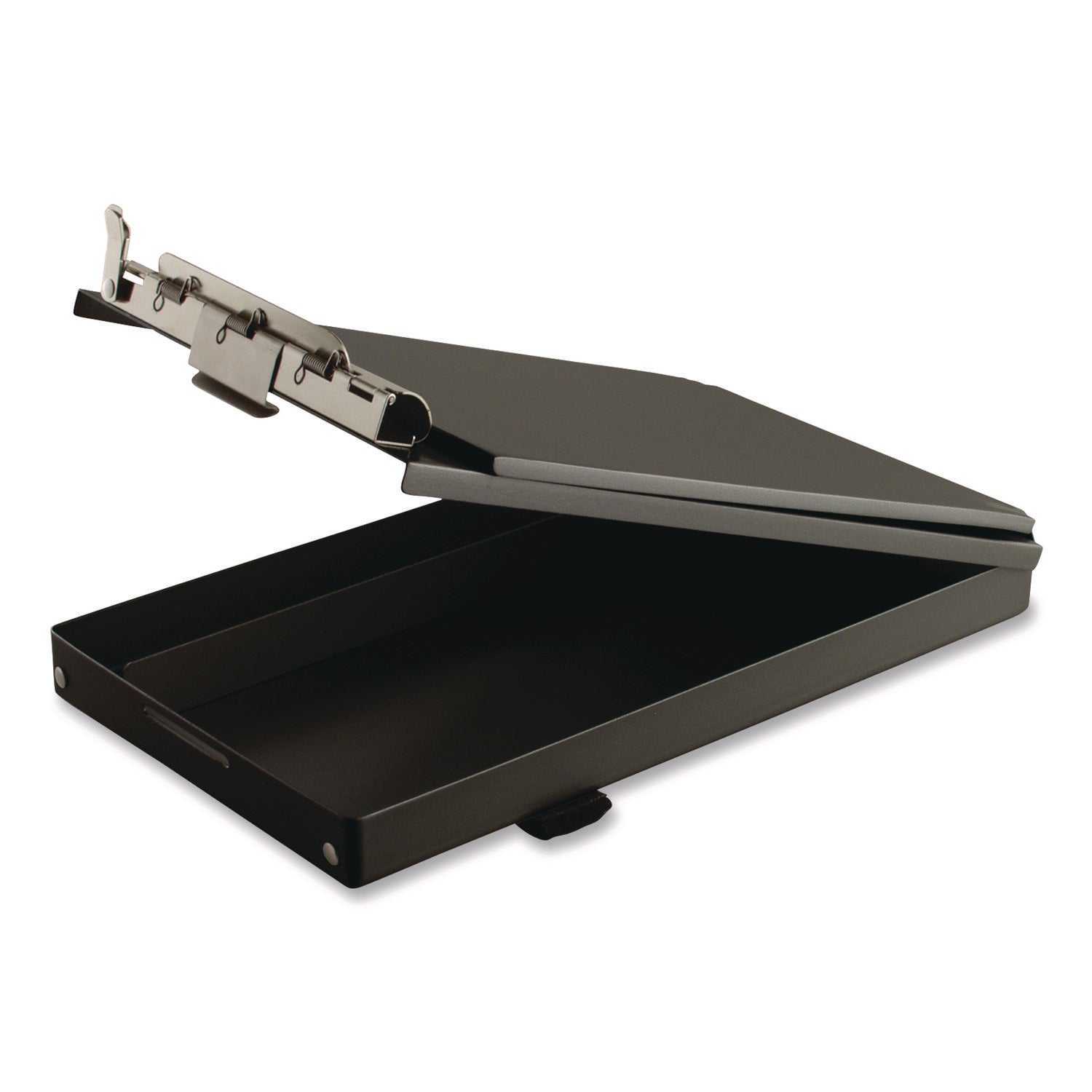 Saunders Recycled Aluminum Citation Holder Clipboard, 1/2" Capacity, Holds 6 x 11 Sheets, Black - Bloom Skins