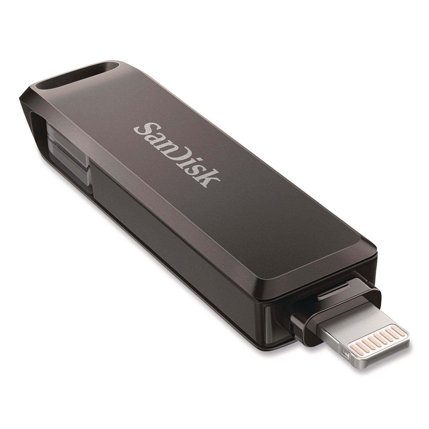 SanDisk® Dual Phone USB 3.2 Type-C/Lightning Flash Drive, 256 GB, Black