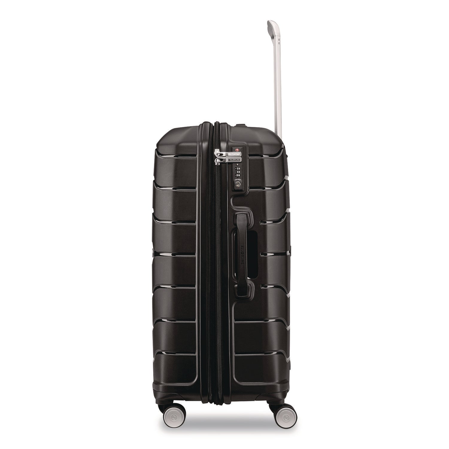 Samsonite® Freeform Hard Side Carry-On Suitcase, Four-Wheeled Spinner, 19.6 x 13.4 x 27.95, Black - Bloom Skins