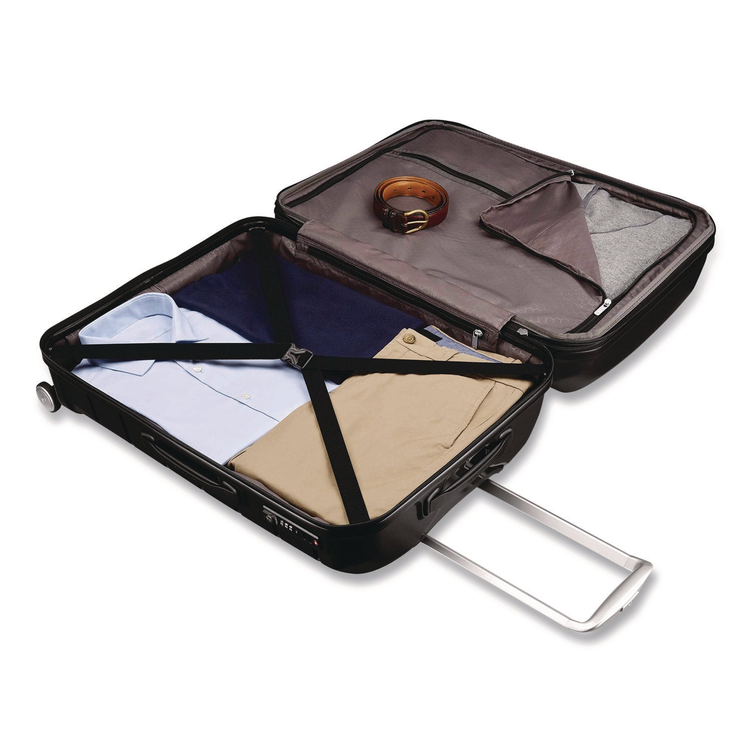 Samsonite® Freeform Hard Side Carry-On Suitcase, Four-Wheeled Spinner, 19.6 x 13.4 x 27.95, Black - Bloom Skins