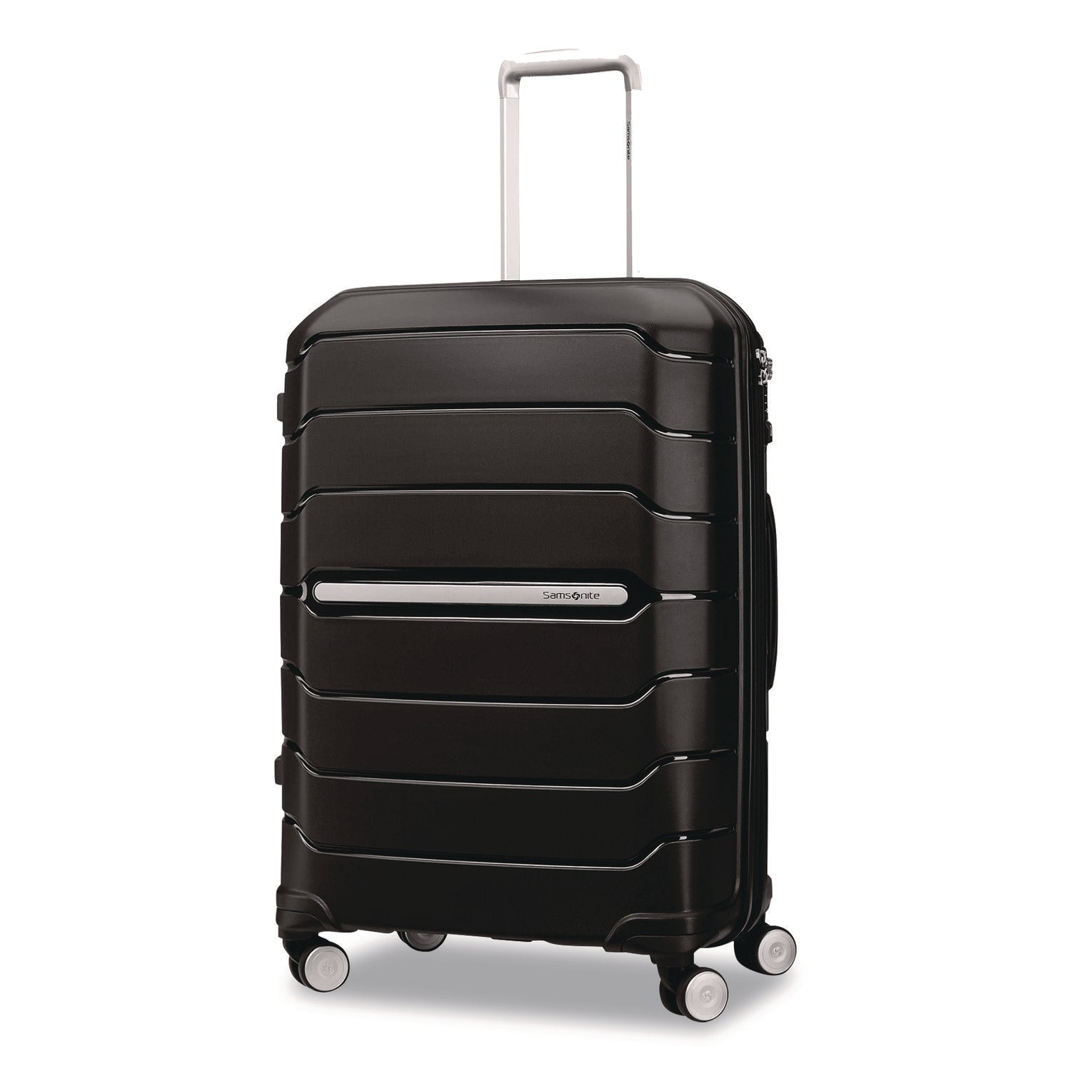 Samsonite® Freeform Hard Side Carry-On Suitcase, Four-Wheeled Spinner, 19.6 x 13.4 x 27.95, Black - Bloom Skins
