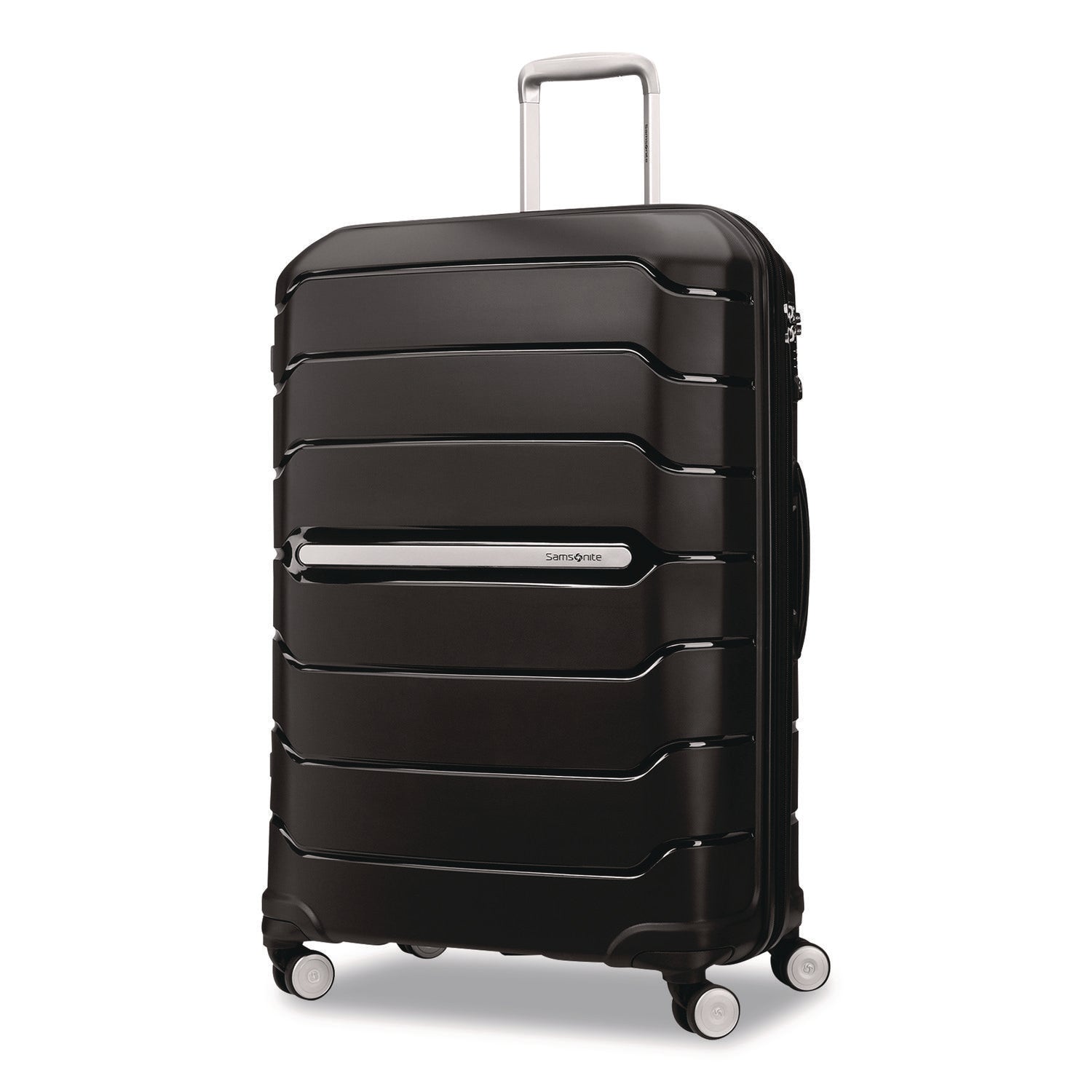 Samsonite® Freeform Hard Side Carry-On Suitcase, Four-Wheeled Spinner, 20.95 x 13.8 x 31.1, Black - Bloom Skins