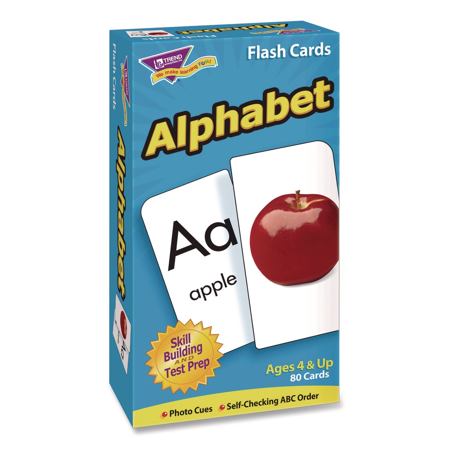 TREND® ESL and ELL Resources Alphabet Flash Cards, 3" x 3", Multicolor, 80 Cards/Set - Bloom Skins